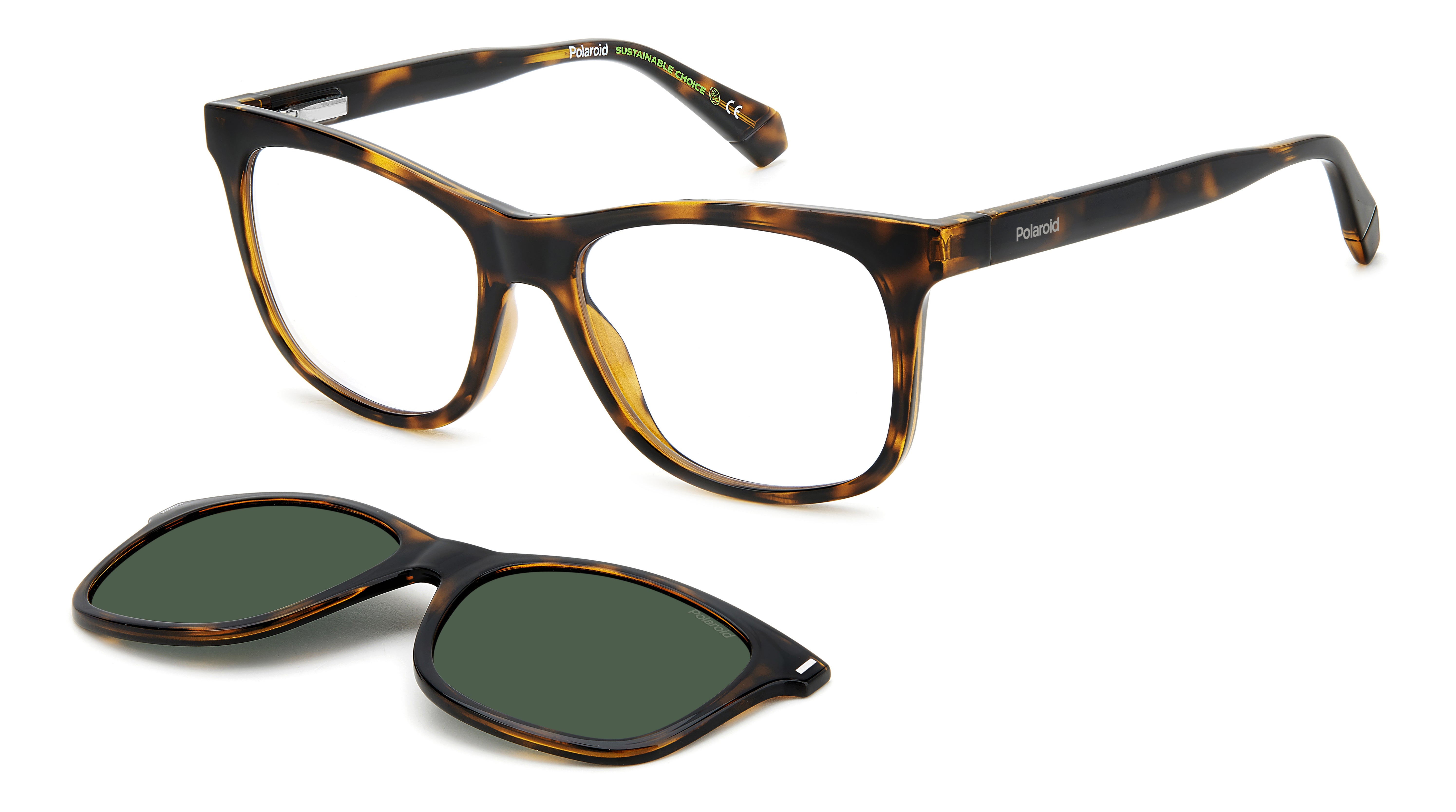 Polaroid Donna Polaroid PLD 6202/CS 086/UC Occhiali da sole Plastica Havana Verde Squadrata Polaroid Donna Polaroid PLD 6202/CS 086/UC Occhiali da sole Plastica Havana Verde Squadrata