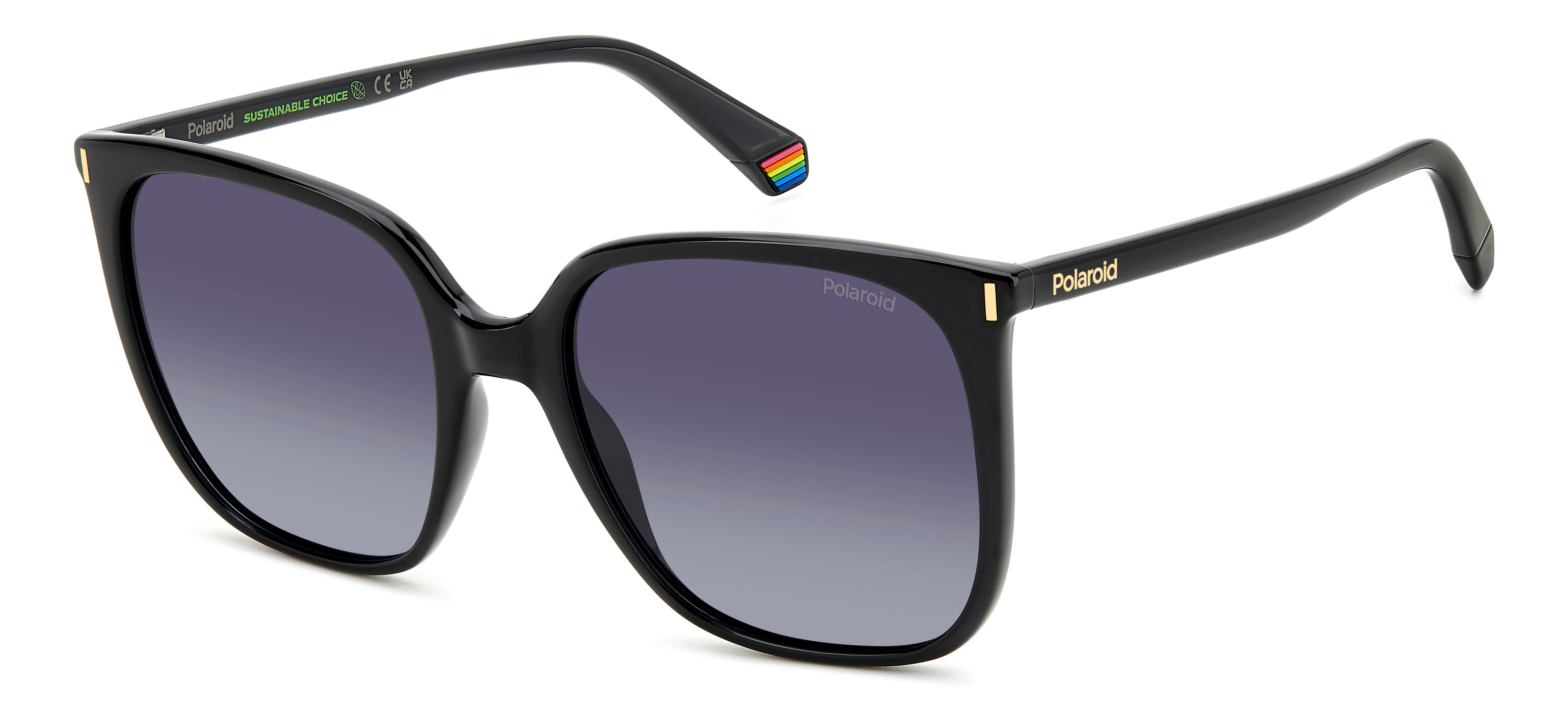 Polaroid Donna Polaroid PLD 6218/S 807/WJ Occhiali da sole Plastica Nero Grigio Squadrata Polarizzata Sfumato Polaroid Donna Polaroid PLD 6218/S 807/WJ Occhiali da sole Plastica Nero Grigio Squadrata Polarizzata Sfumato