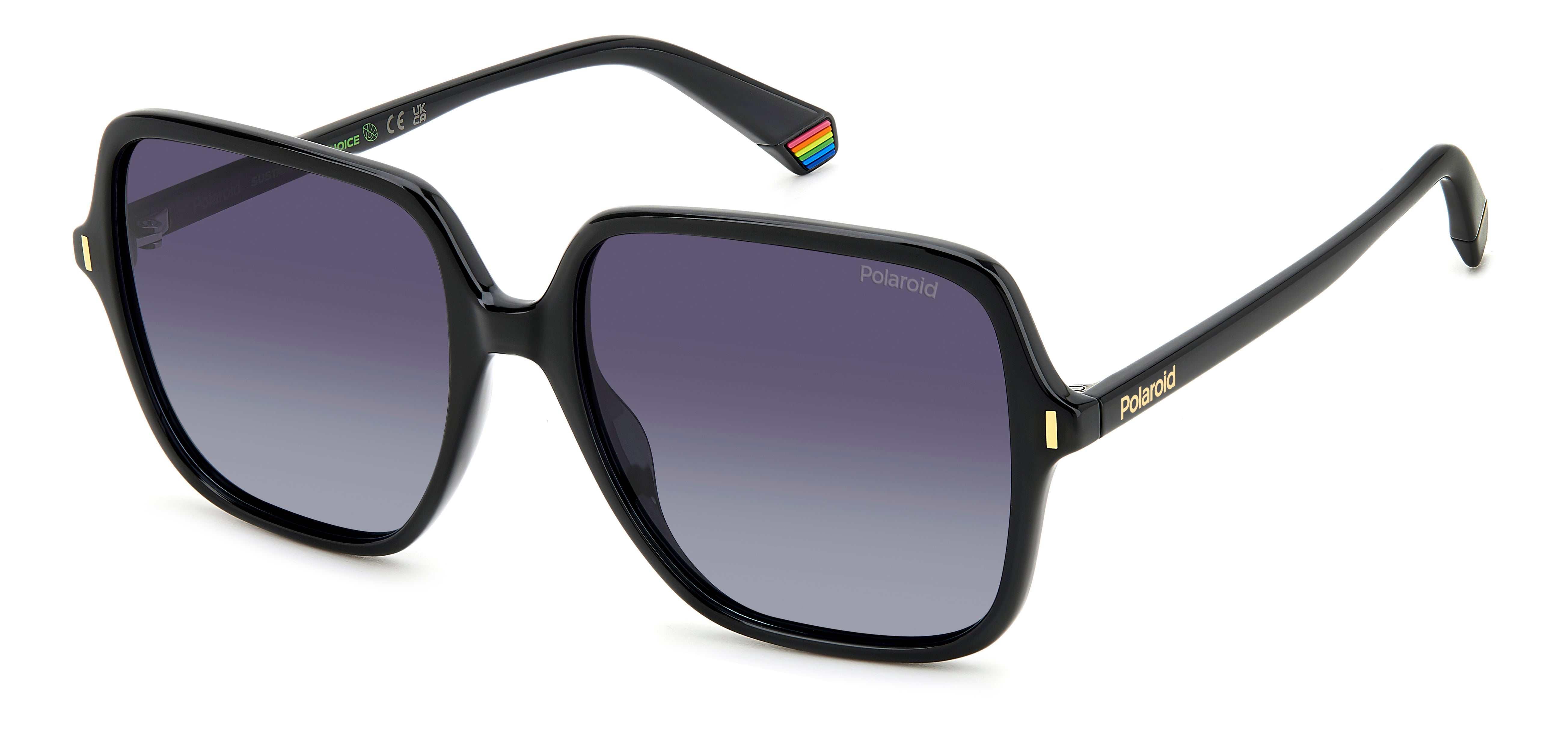 Polaroid Donna Polaroid PLD 6219/S 807/WJ Occhiali da sole Plastica Nero Grigio Squadrata Polarizzata Sfumato Polaroid Donna Polaroid PLD 6219/S 807/WJ Occhiali da sole Plastica Nero Grigio Squadrata Polarizzata Sfumato