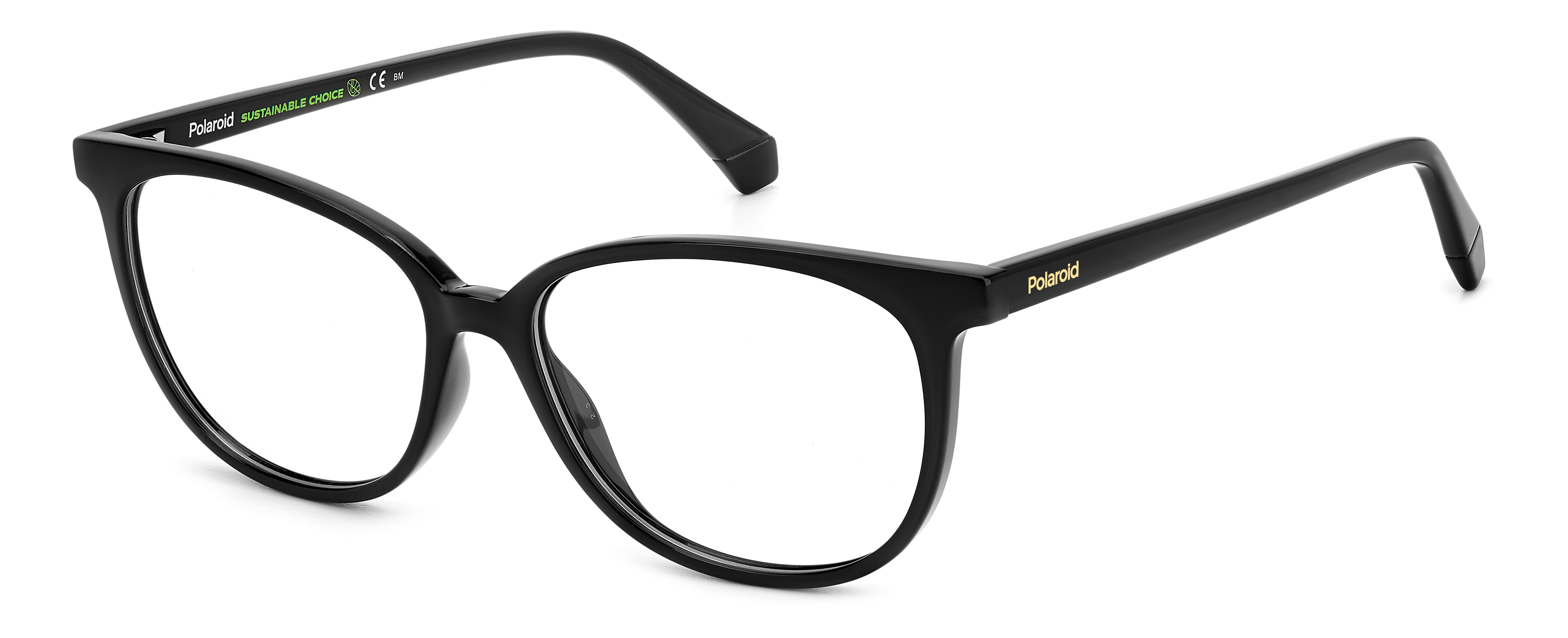 Polaroid Donna Polaroid PLD D487 807 Montature da vista Plastica Nero Cat Eye