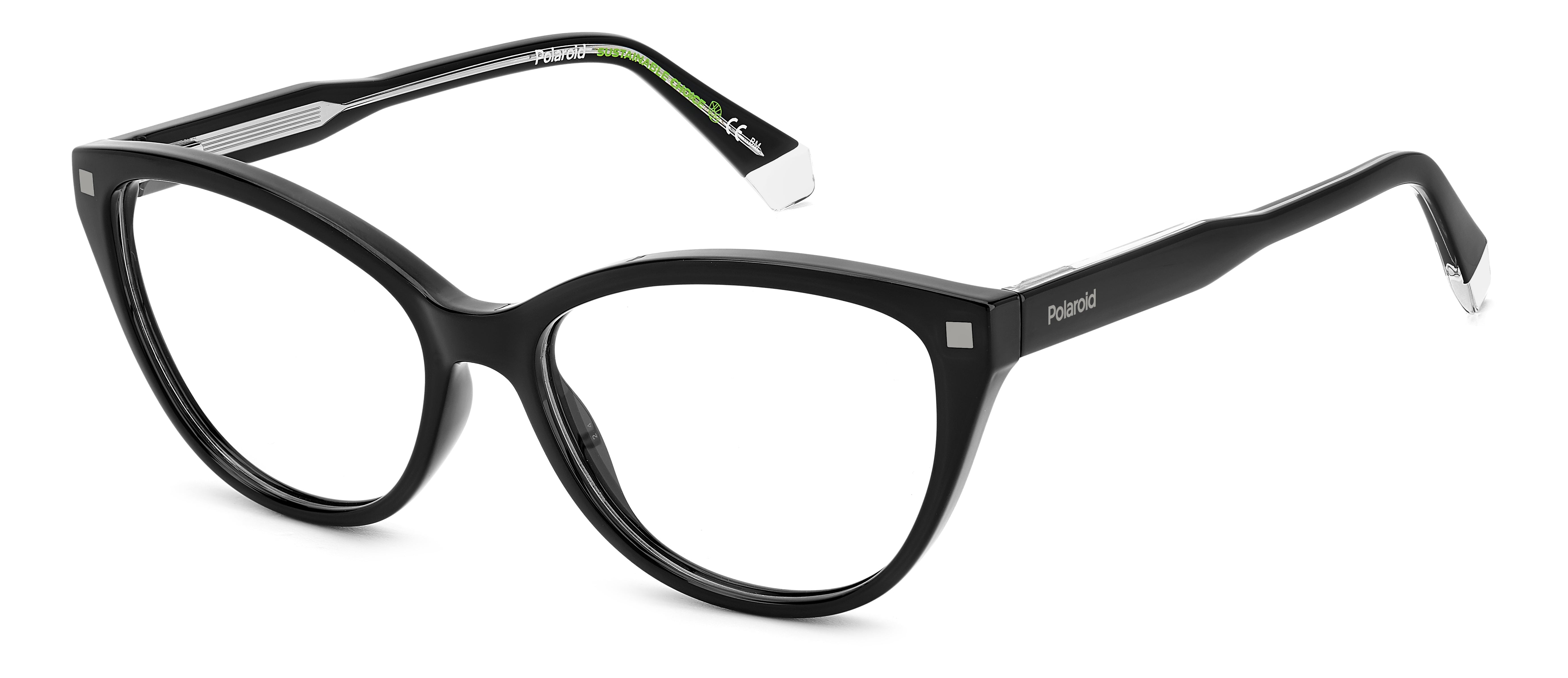 Polaroid Donna Polaroid PLD D493 807 Montature da vista Plastica Nero Cat Eye Polaroid Donna Polaroid PLD D493 807 Montature da vista Plastica Nero Cat Eye