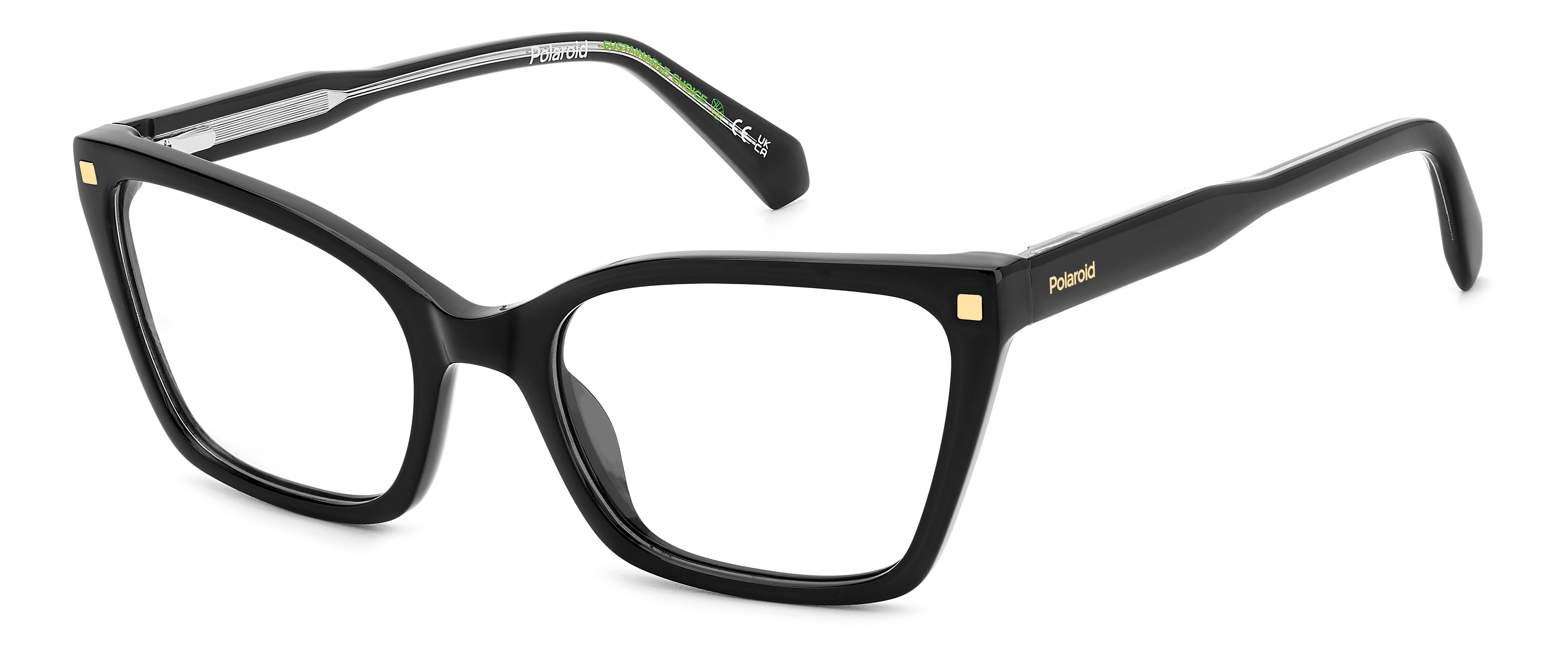 Polaroid Donna Polaroid PLD D520 807 Montature da vista Bio-acetato Nero Squadrata Polaroid Donna Polaroid PLD D520 807 Montature da vista Bio-acetato Nero Squadrata
