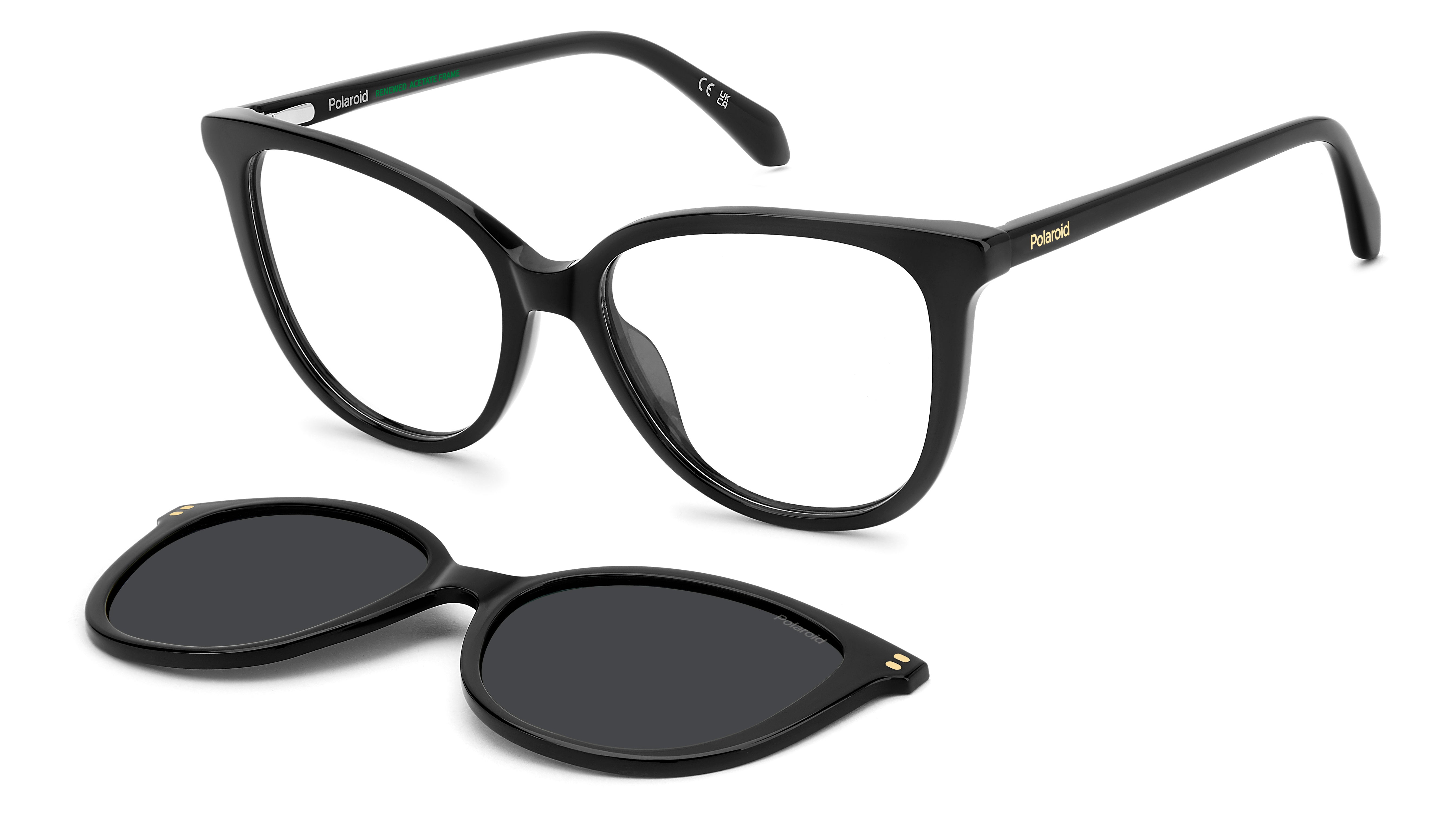 Polaroid Donna Polaroid PLD D605/C 807/M9 Montature da vista Acetato Nero Grigio Farfalla Polarizzata Polaroid Donna Polaroid PLD D605/C 807/M9 Montature da vista Acetato Nero Grigio Farfalla Polarizzata