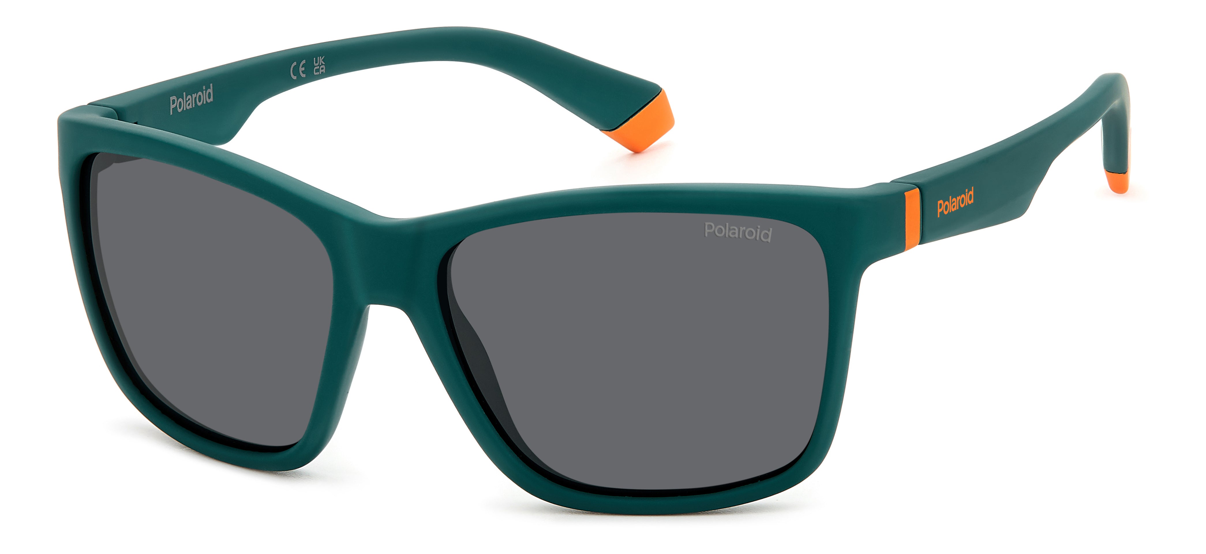 Polaroid Junior Polaroid PLD 8057/S DLD/M9 Occhiali da sole bambino Plastica Verde Grigio Squadrata Polarizzata