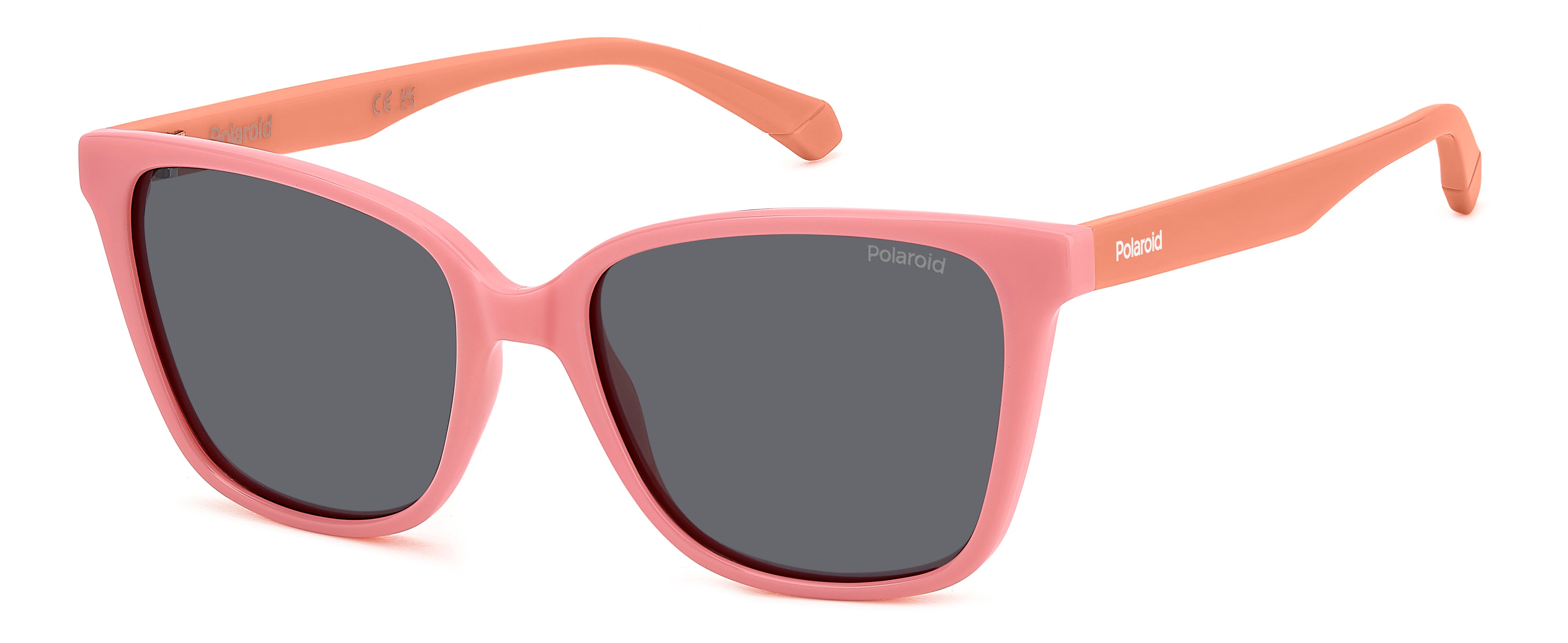 Polaroid Junior Polaroid PLD 8062/S 35J/M9 Occhiali da sole bambino Policarbonato Rosa Grigio Squadrata Polarizzata