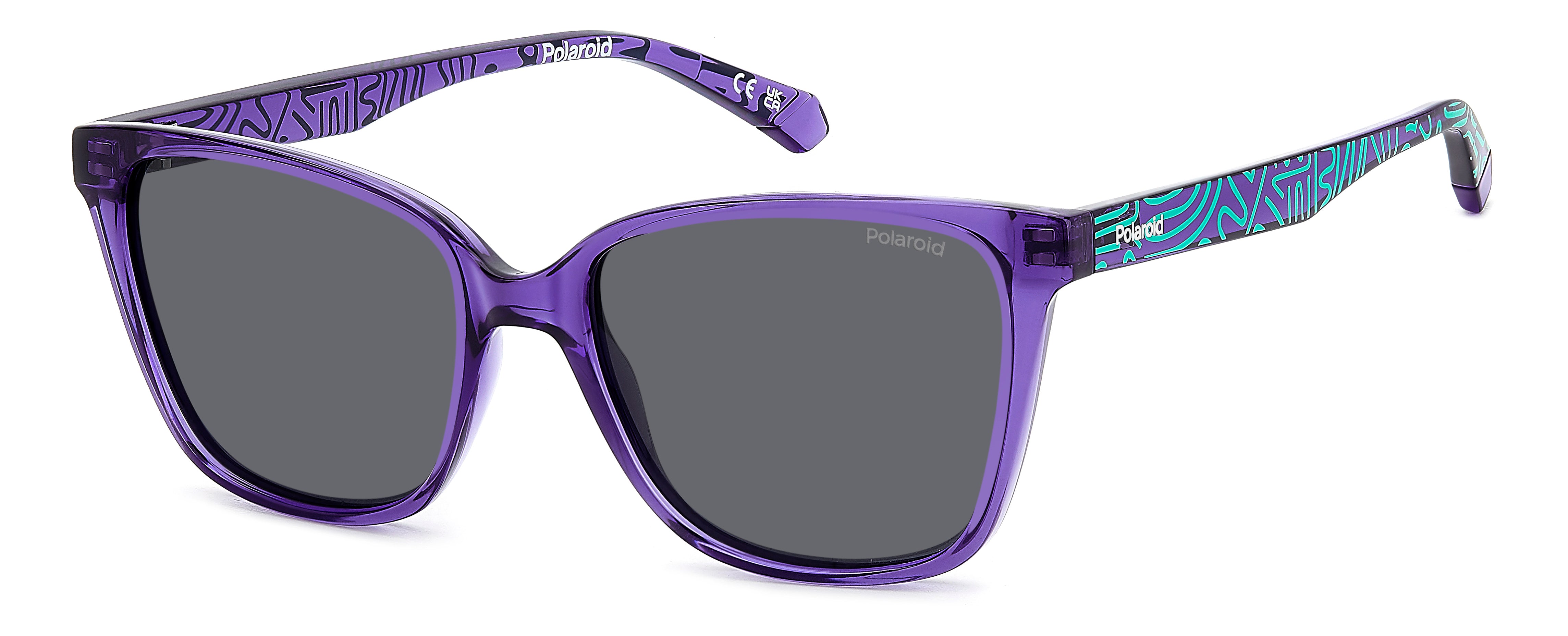 Polaroid Junior Polaroid PLD 8062/S B3V/M9 Occhiali da sole bambino Policarbonato Viola Grigio Squadrata Polarizzata Polaroid Junior Polaroid PLD 8062/S B3V/M9 Occhiali da sole bambino Policarbonato Viola Grigio Squadrata Polarizzata