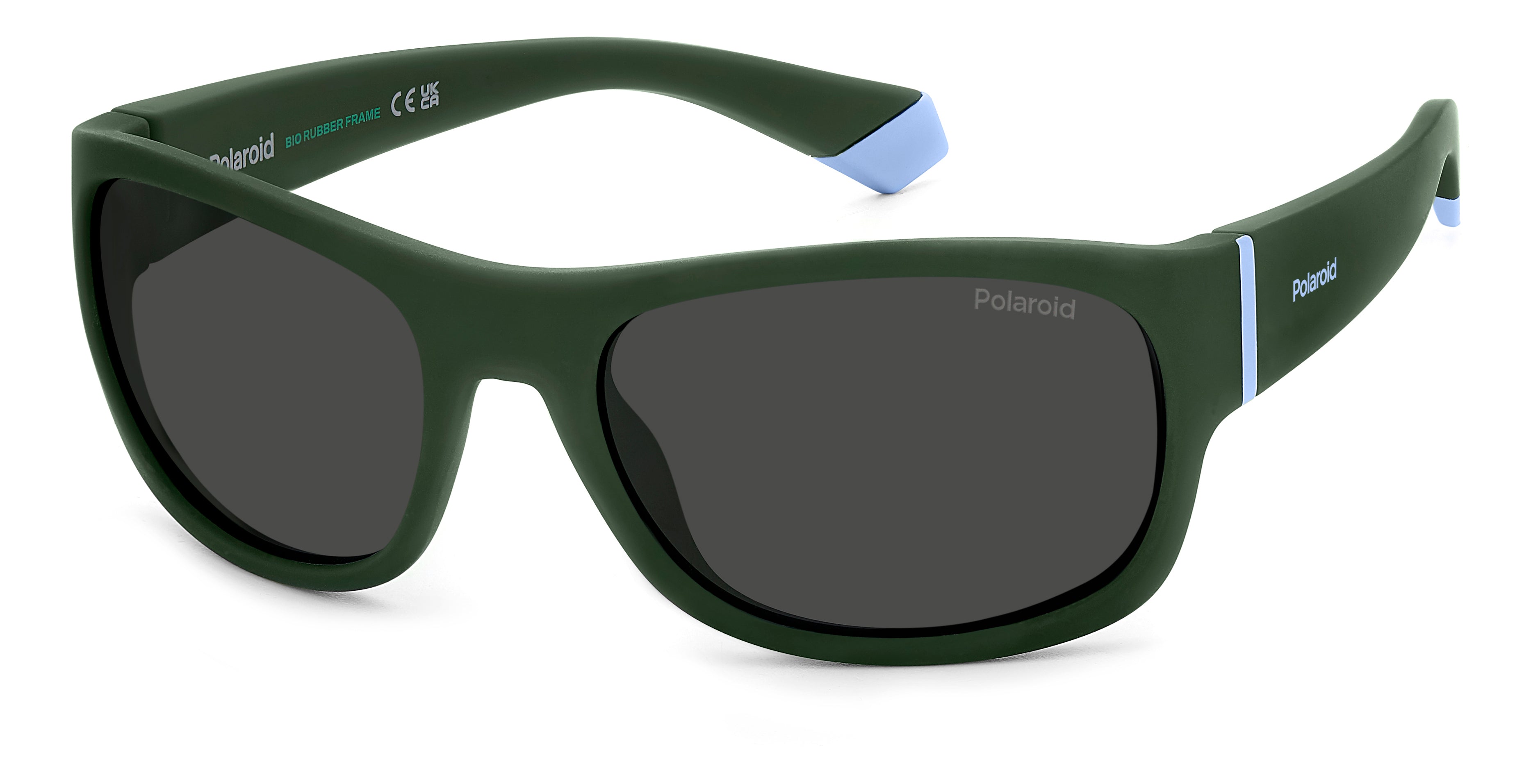 Polaroid Junior Polaroid PLD 8064/S 1ED/M9 Occhiali da sole bambino Verde Grigio Squadrata Polarizzata