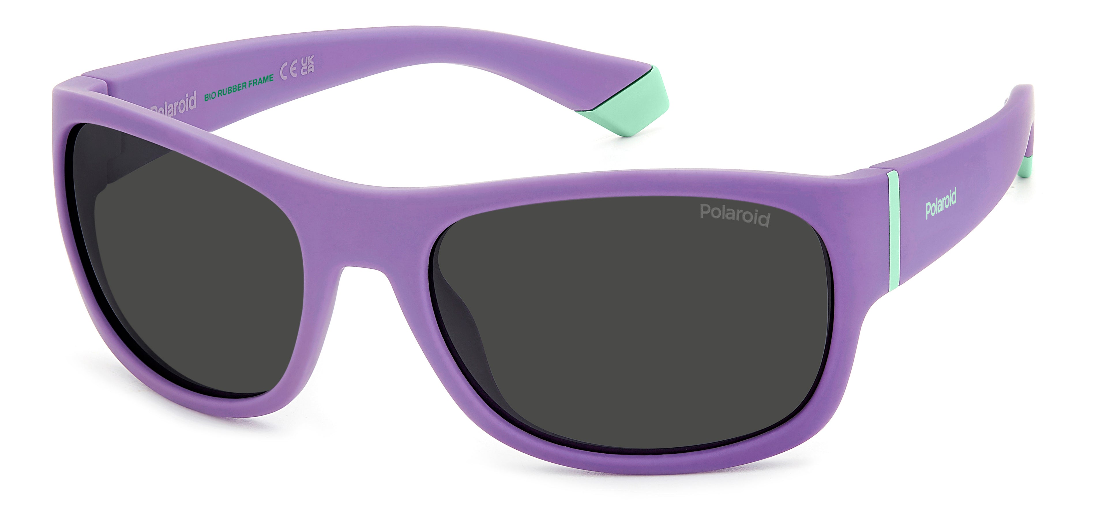 Polaroid Junior Polaroid PLD 8064/S B3V/M9 Occhiali da sole bambino Viola Grigio Squadrata Polarizzata