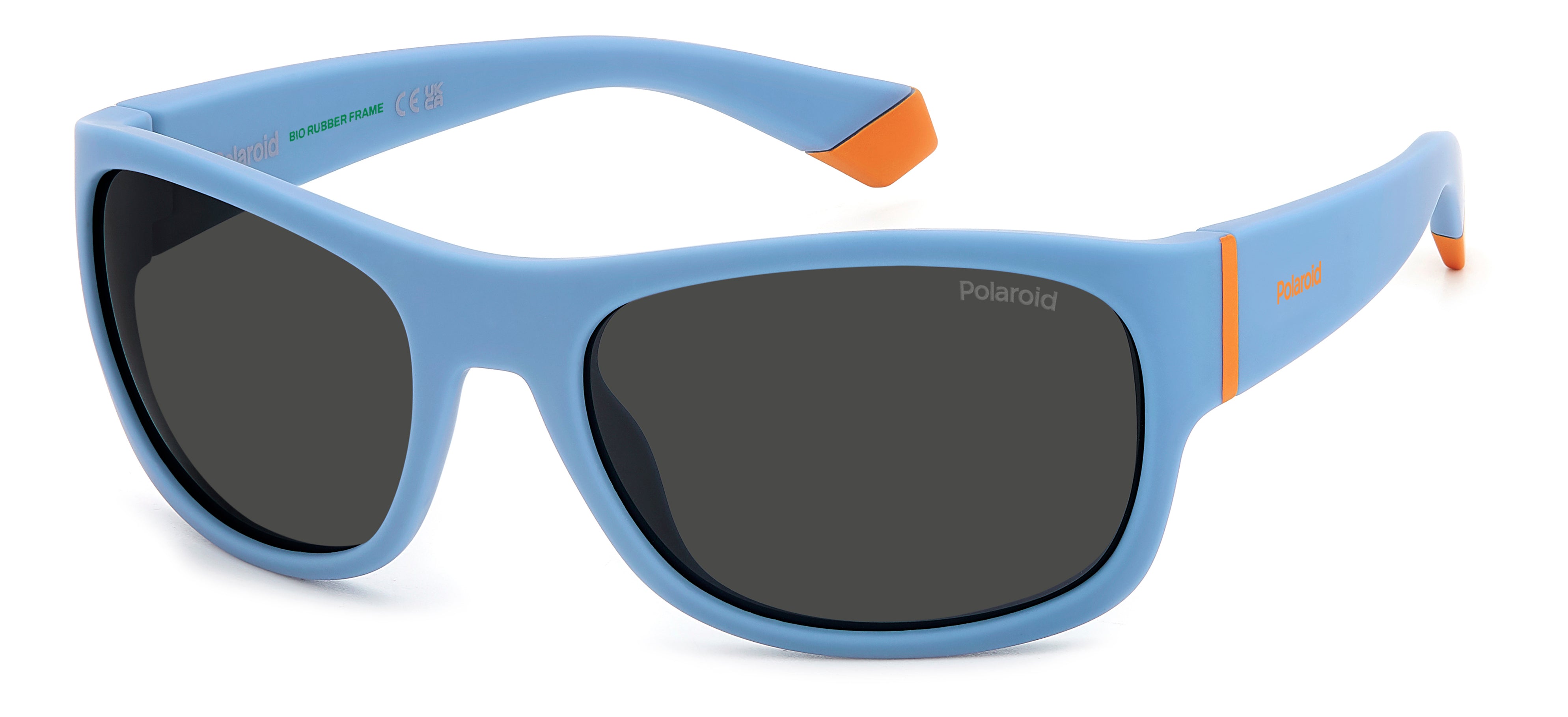 Polaroid Junior Polaroid PLD 8064/S MVU/M9 Occhiali da sole bambino Azzurro Grigio Squadrata Polarizzata