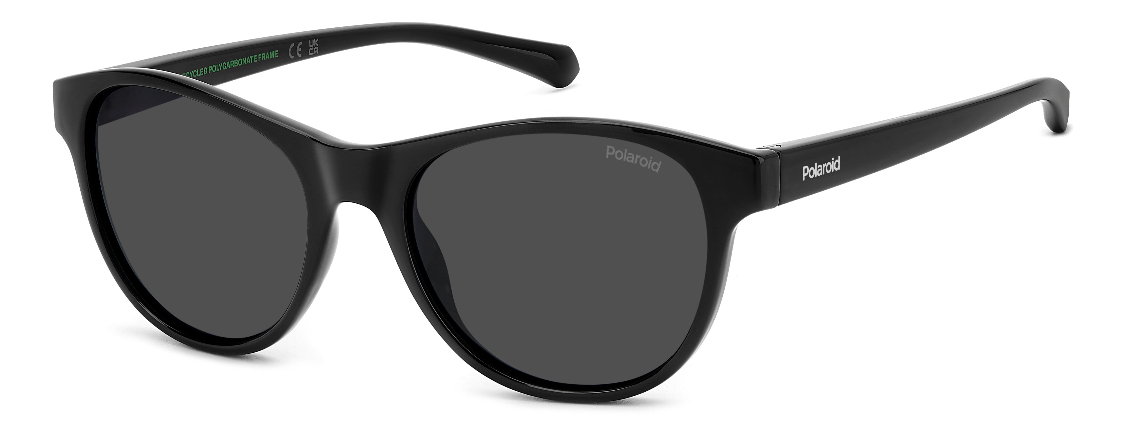 Polaroid Junior Polaroid PLD 8066/S 807/M9 Occhiali da sole bambino Policarbonato Nero Grigio Squadrata Polarizzata