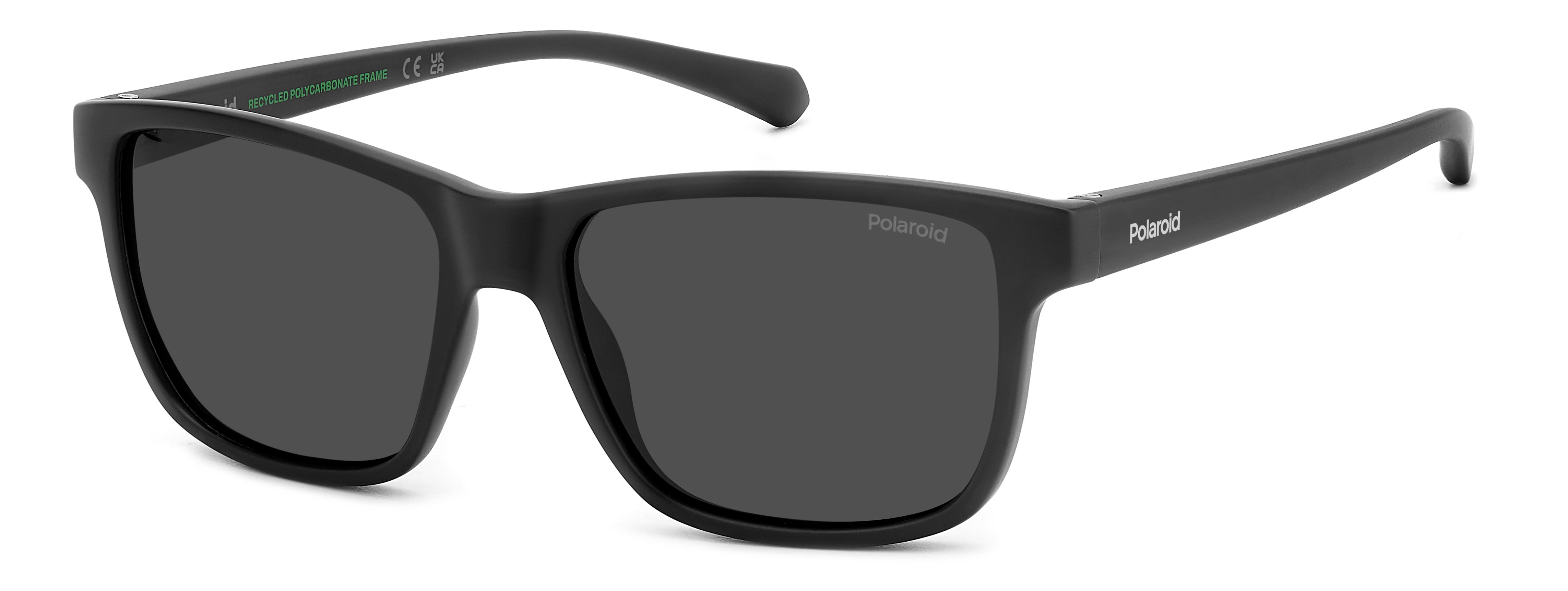 Polaroid Junior Polaroid PLD 8067/S 003/M9 Occhiali da sole bambino Policarbonato Nero Grigio Squadrata Polarizzata