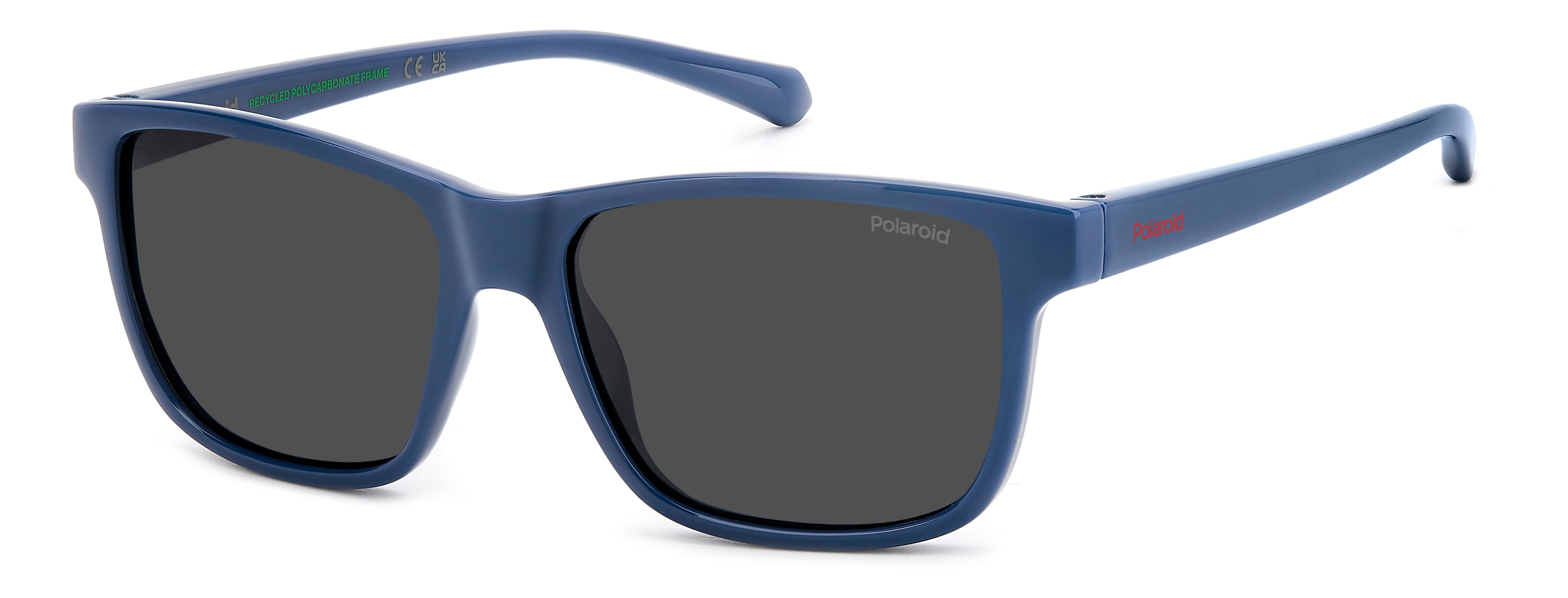 Polaroid Junior Polaroid PLD 8067/S PJP/M9 Occhiali da sole bambino Policarbonato Blu Grigio Squadrata Polarizzata