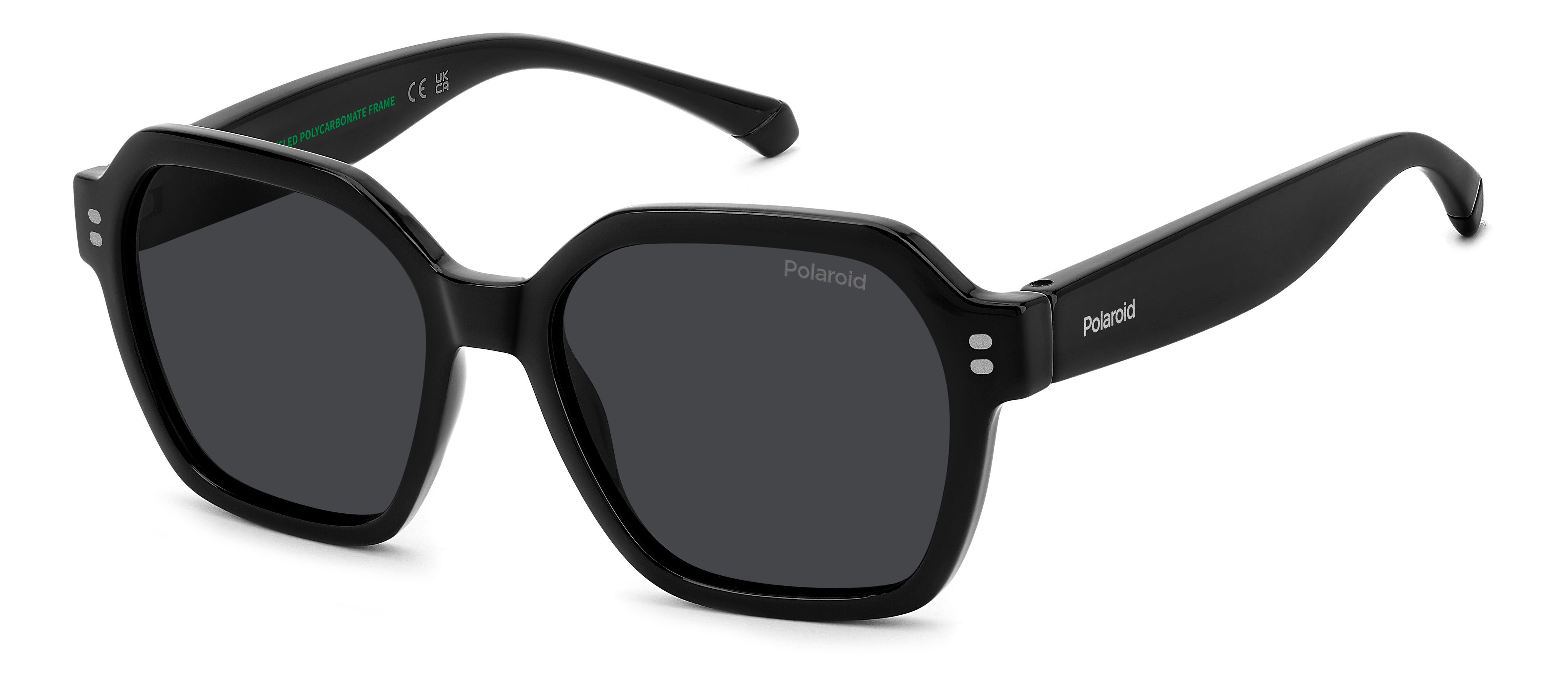 Polaroid Junior Polaroid PLD 8069/S 807/M9 Occhiali da sole bambino Policarbonato Nero Grigio Squadrata Polarizzata