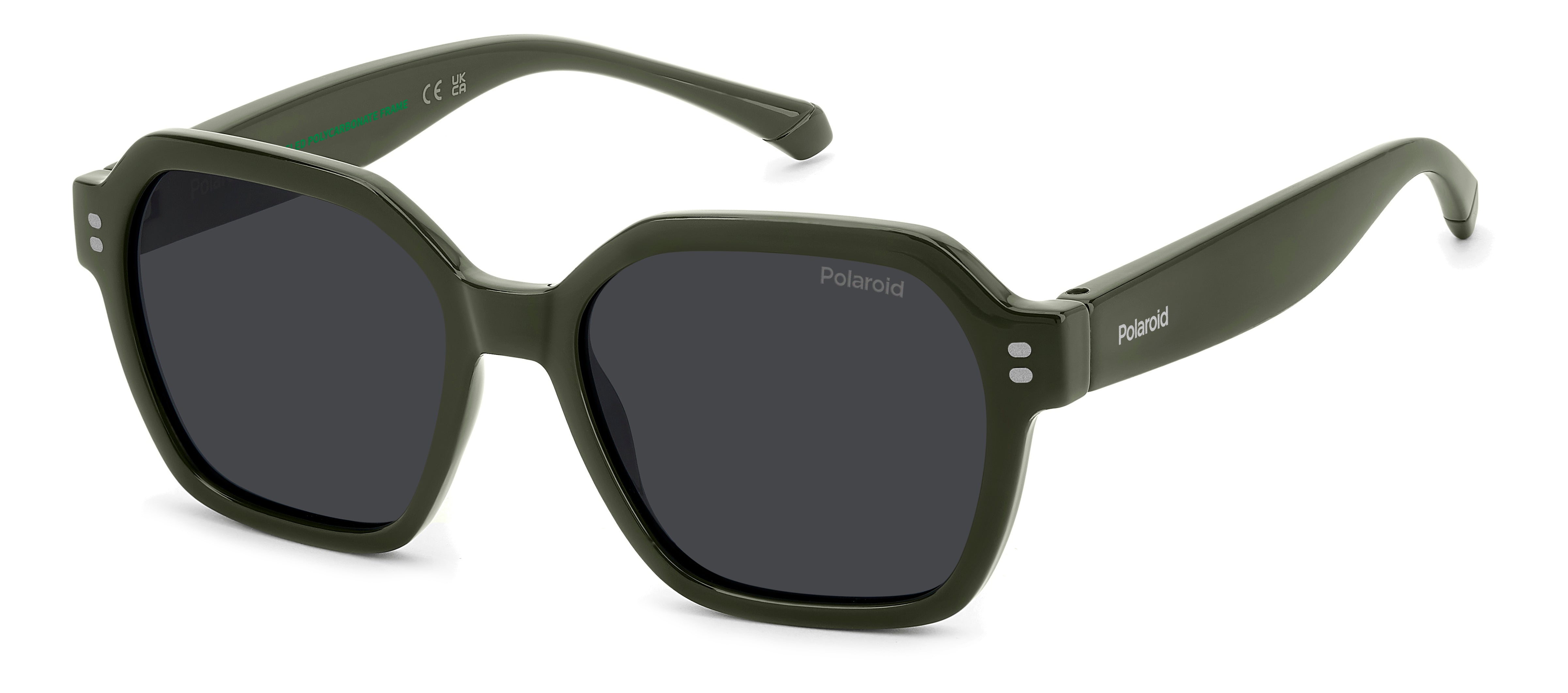 Polaroid Junior Polaroid PLD 8069/S TBO/M9 Occhiali da sole bambino Policarbonato Verde Grigio Squadrata Polarizzata