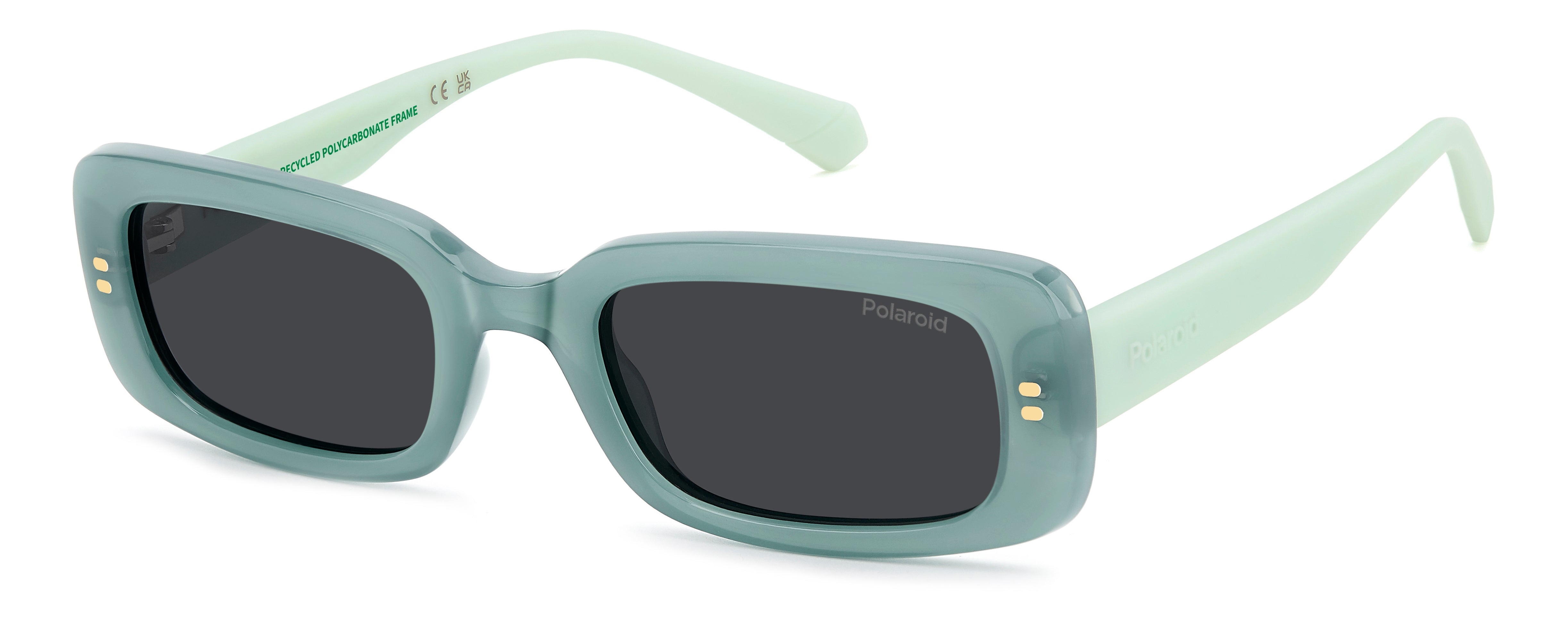 Polaroid Junior Polaroid PLD 8071/S 1ED/M9 Occhiali da sole bambino Policarbonato Verde Grigio Squadrata Polarizzata
