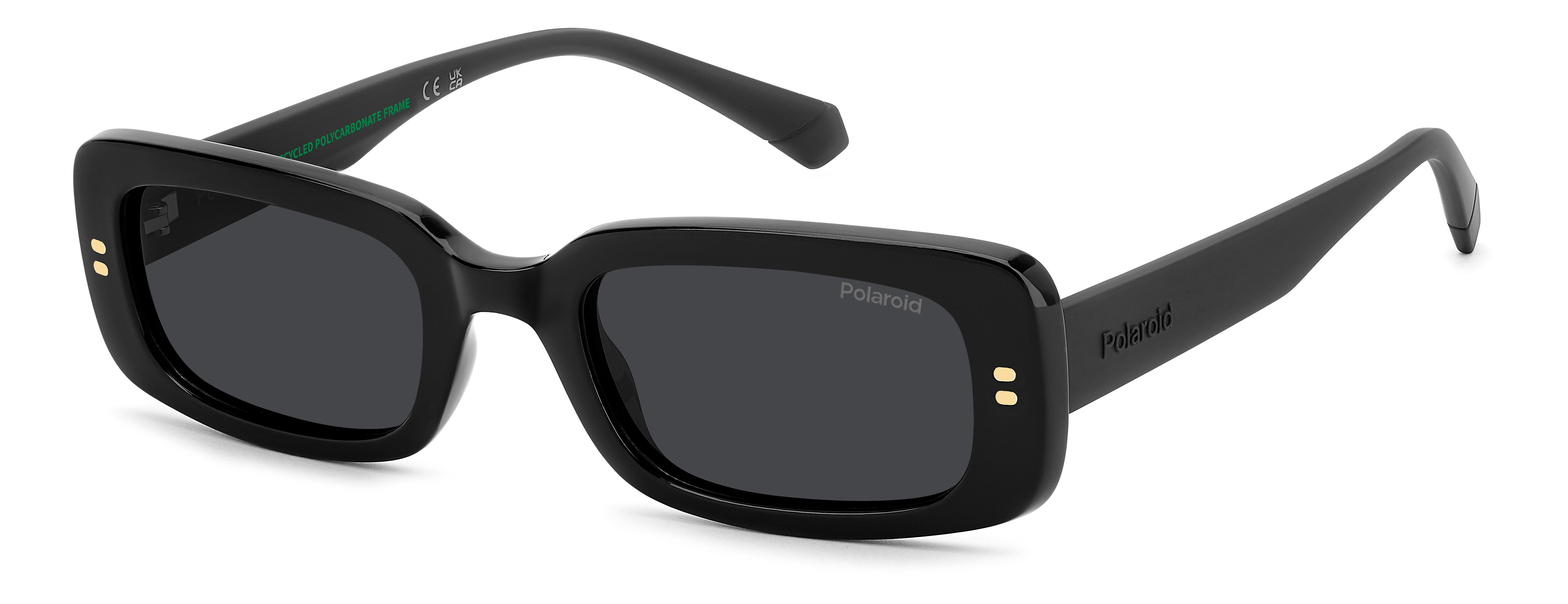 Polaroid Junior Polaroid PLD 8071/S 807/M9 Occhiali da sole bambino Policarbonato Nero Grigio Squadrata Polarizzata