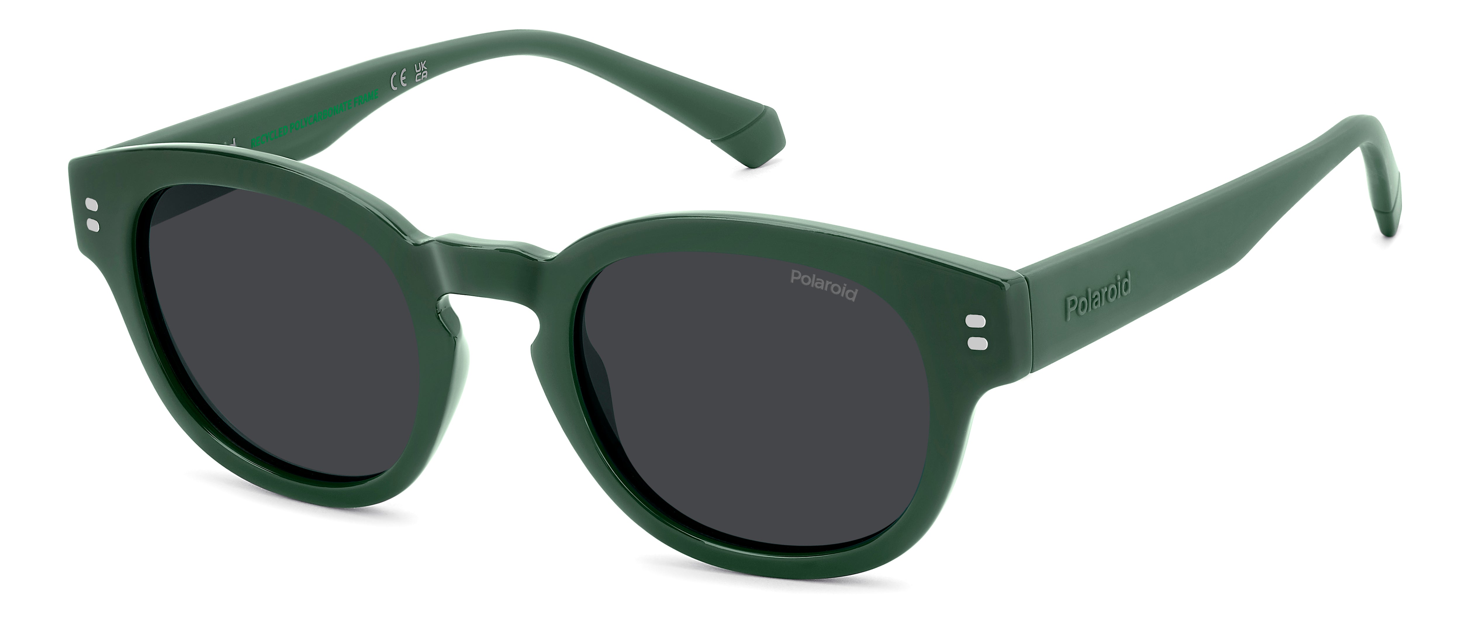 Polaroid Junior Polaroid PLD 8072/S 1ED/M9 Occhiali da sole bambino Policarbonato Verde Grigio Pantos Polarizzata