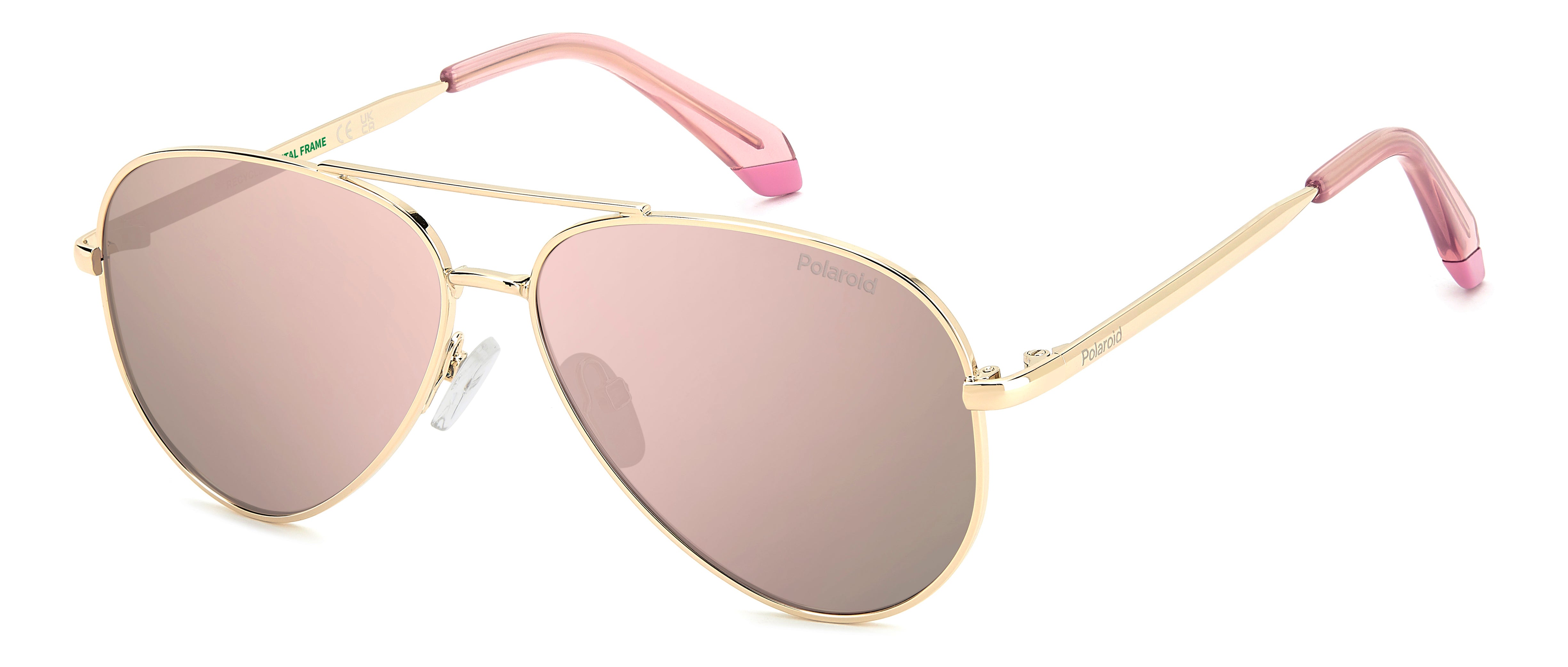 Polaroid Junior Polaroid PLD 8073/S EYR/JQ Occhiali da sole bambino Metallo Oro Rosa Pilot Polarizzata Multistrato Polaroid Junior Polaroid PLD 8073/S EYR/JQ Occhiali da sole bambino Metallo Oro Rosa Pilot Polarizzata Multistrato