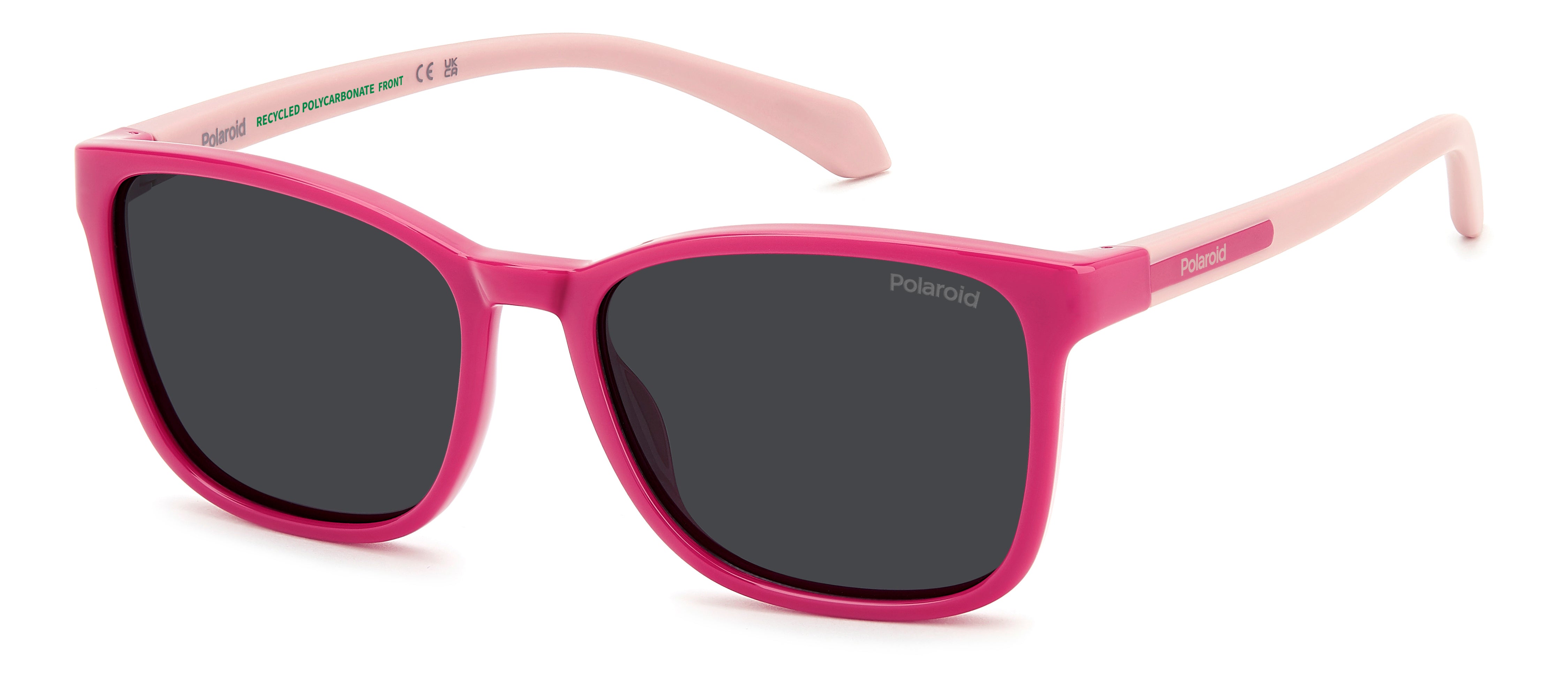 Polaroid Junior Polaroid PLD 8077/S 35J/M9 Occhiali da sole bambino Policarbonato Rosa Grigio Squadrata Polarizzata Polaroid Junior Polaroid PLD 8077/S 35J/M9 Occhiali da sole bambino Policarbonato Rosa Grigio Squadrata Polarizzata