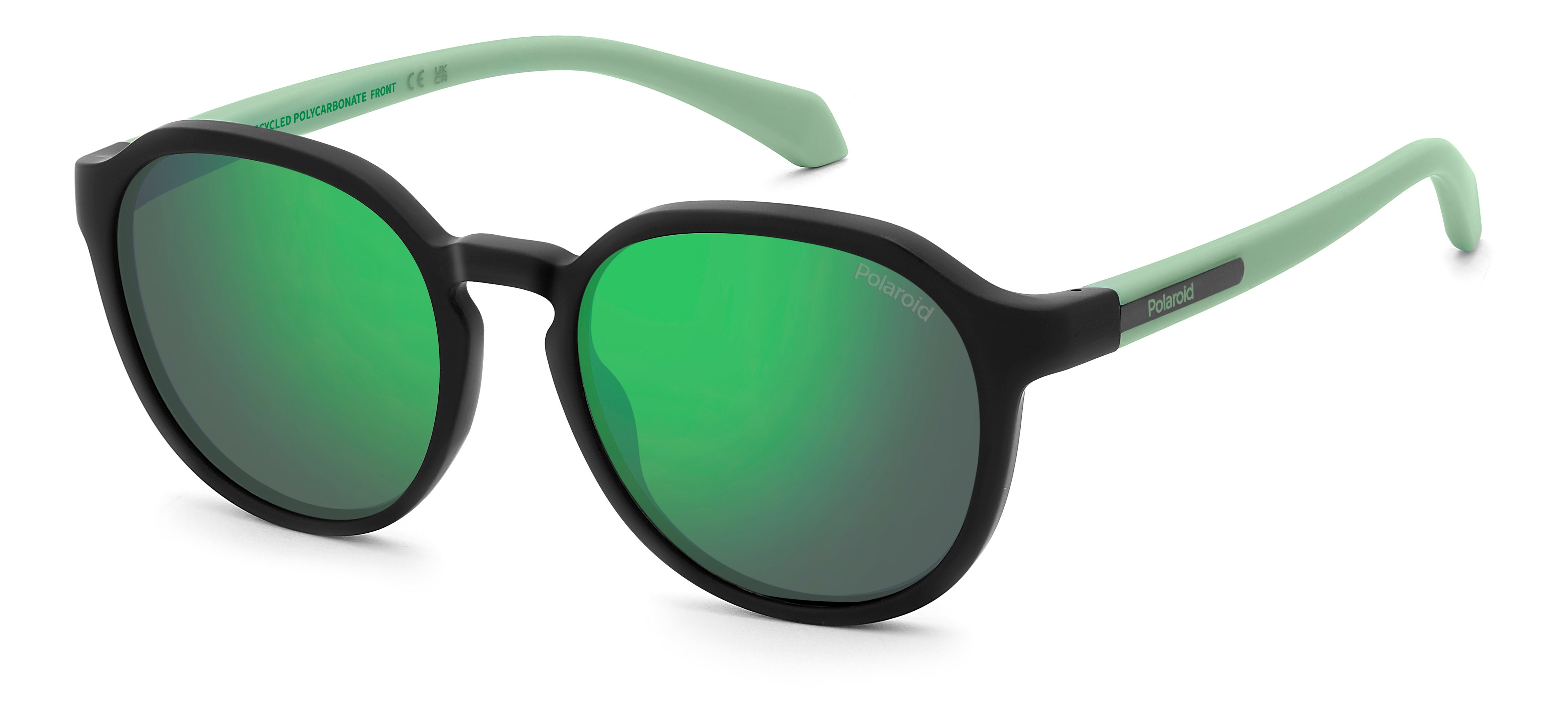 Polaroid Junior Polaroid PLD 8078/S 003/5Z Occhiali da sole bambino Policarbonato Nero Grigio Pantos Polarizzata Specchiato