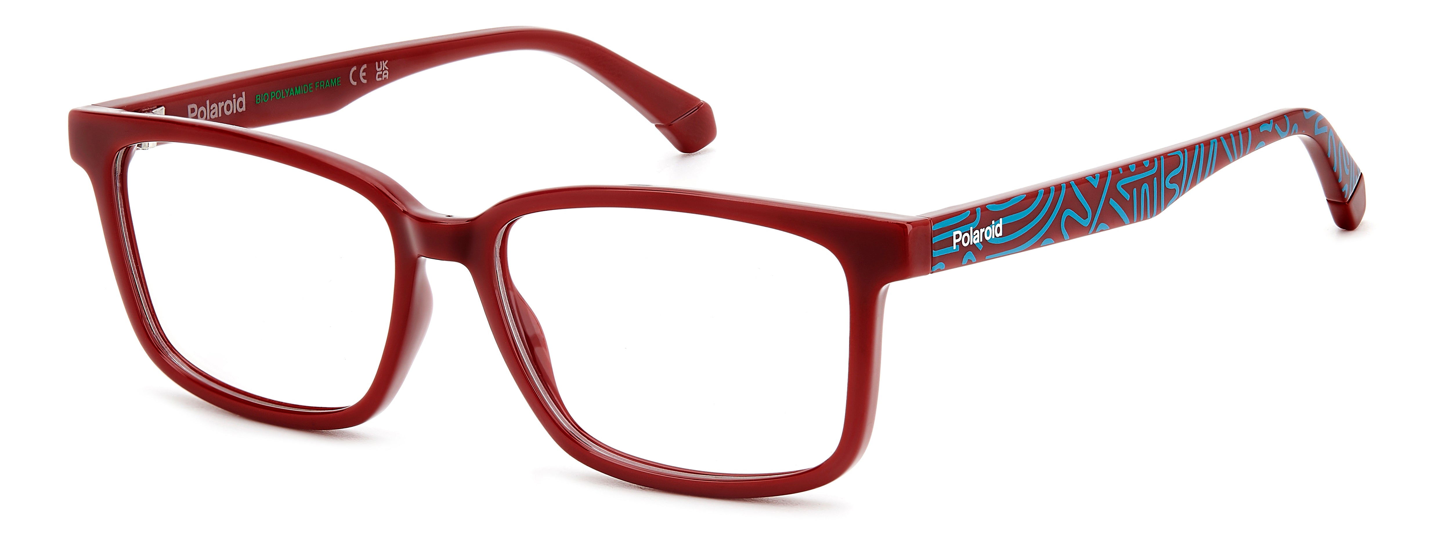 Polaroid Junior Polaroid PLD D844 C9A Montature da vista bambino Eco-poliammide Rosso Squadrata Normale Polaroid Junior Polaroid PLD D844 C9A Montature da vista bambino Eco-poliammide Rosso Squadrata Normale
