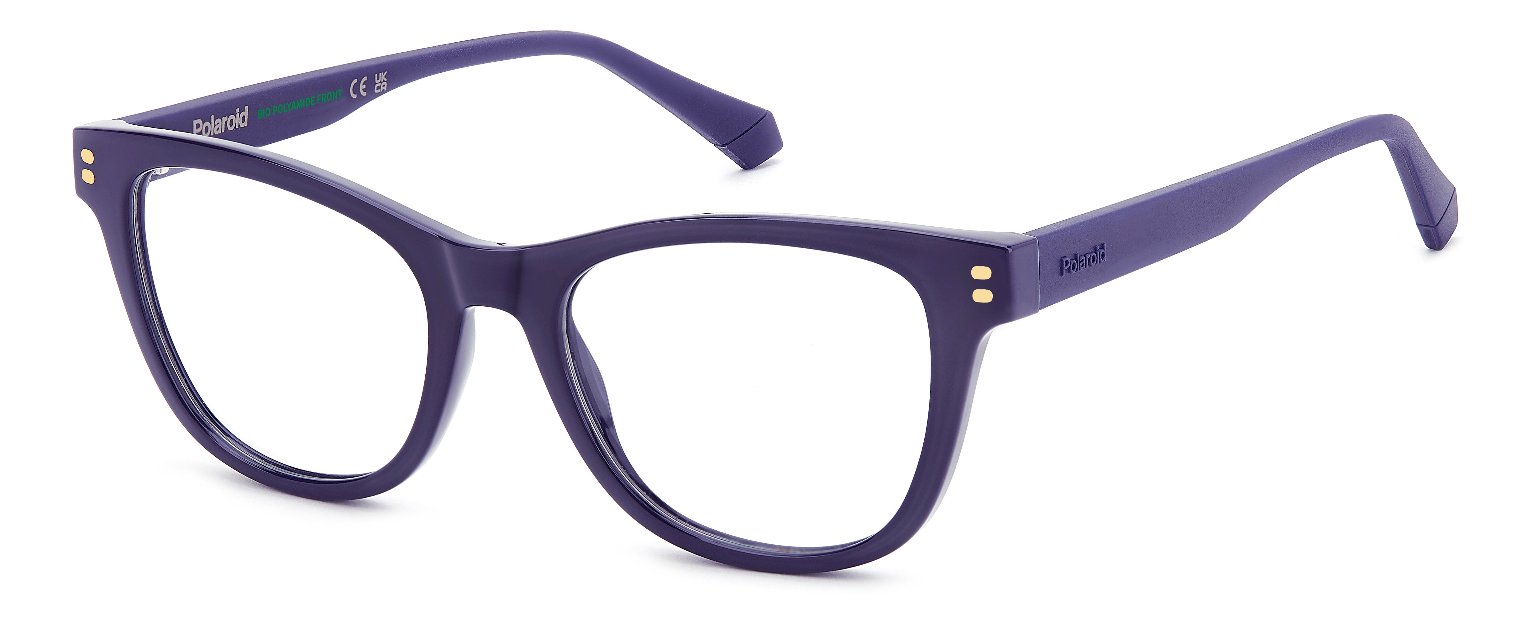 Polaroid Junior Polaroid PLD D848 B3V Montature da vista bambino Eco-poliammide Viola Cat Eye Normale