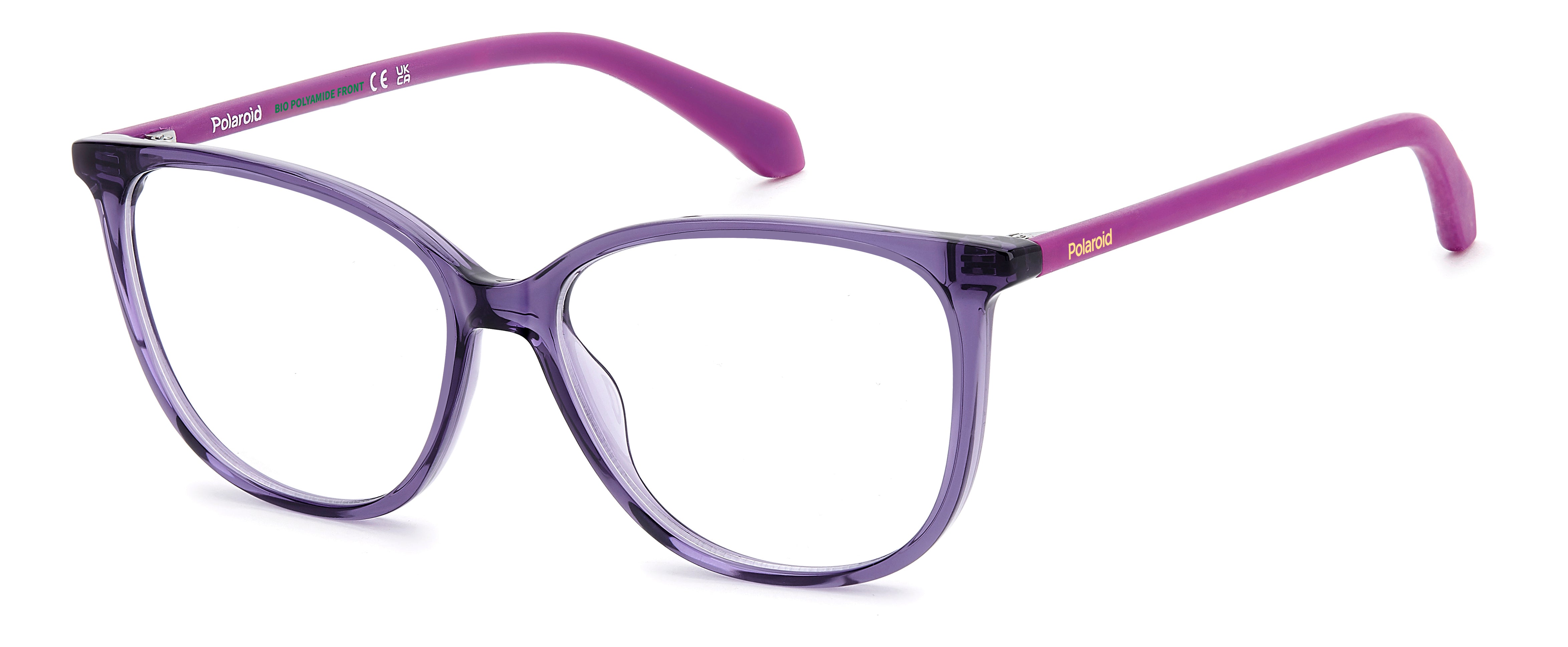 Polaroid Junior Polaroid PLD D853 B3V Montature da vista bambino Eco-poliammide Viola Farfalla Normale