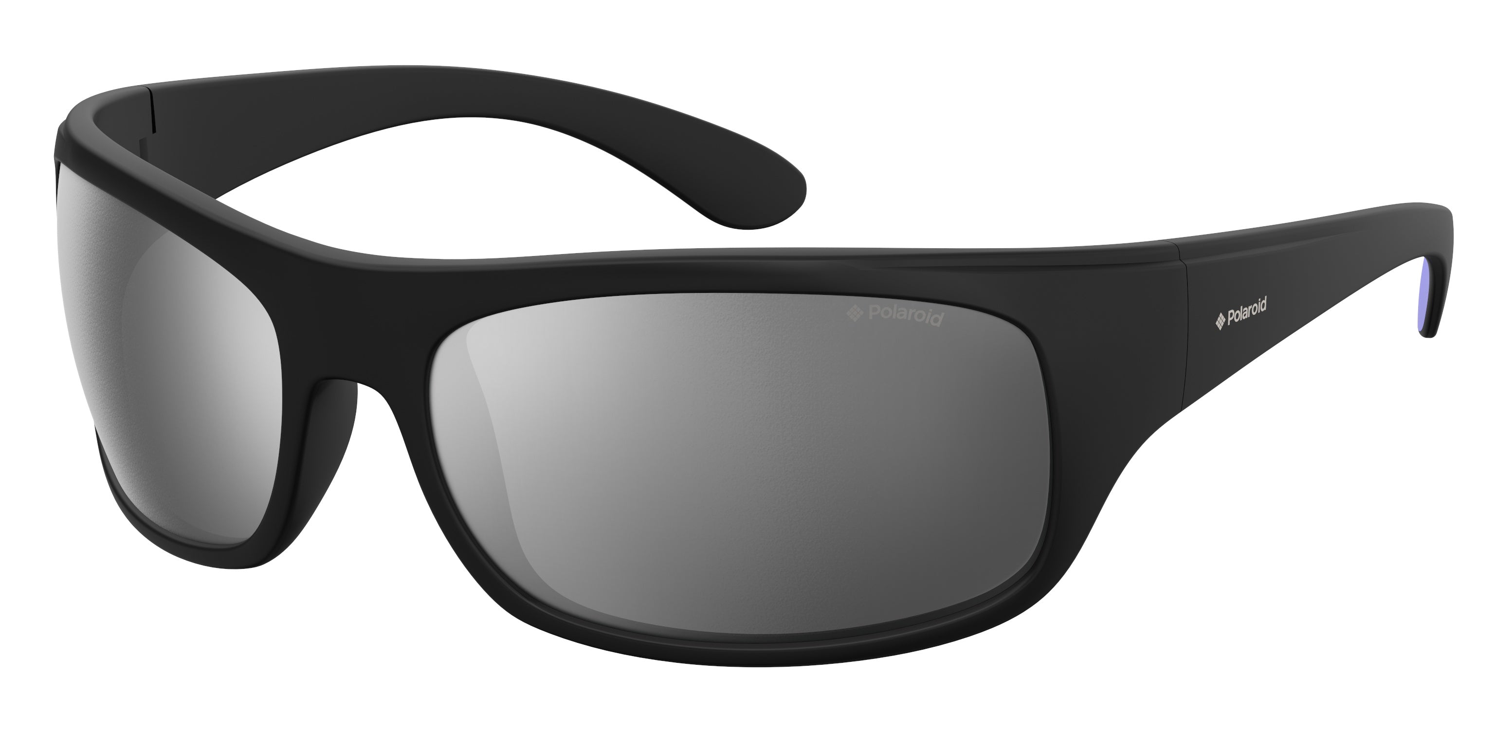 Polaroid Unisex Polaroid 07886 003/EX Occhiali da sole Plastica Nero Grigio Squadrata Specchiato