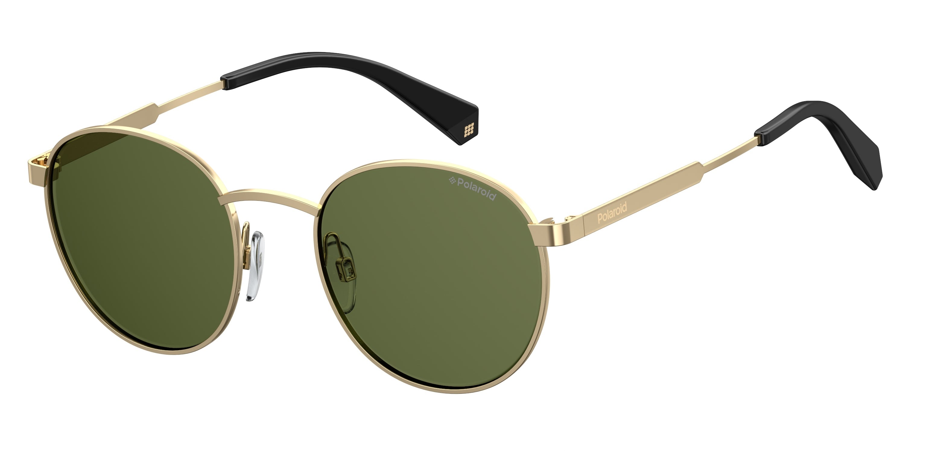 Polaroid Unisex Polaroid PLD 2053/S PEF/UC Occhiali da sole Metallo Oro Rotonda Polarizzata
