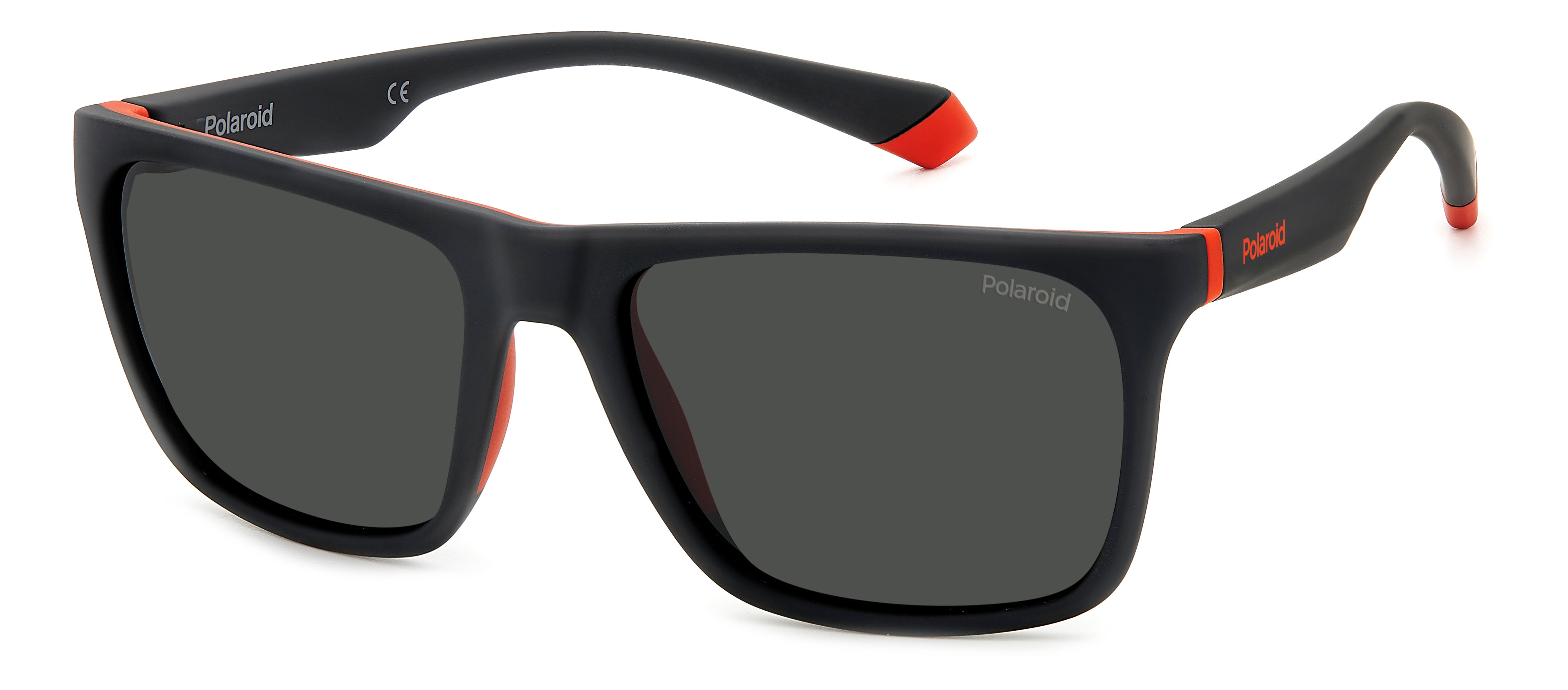 Polaroid Unisex Polaroid PLD 2141/S BLX/M9 Occhiali da sole Plastica Nero-opaco Grigio Squadrata Polarizzata
