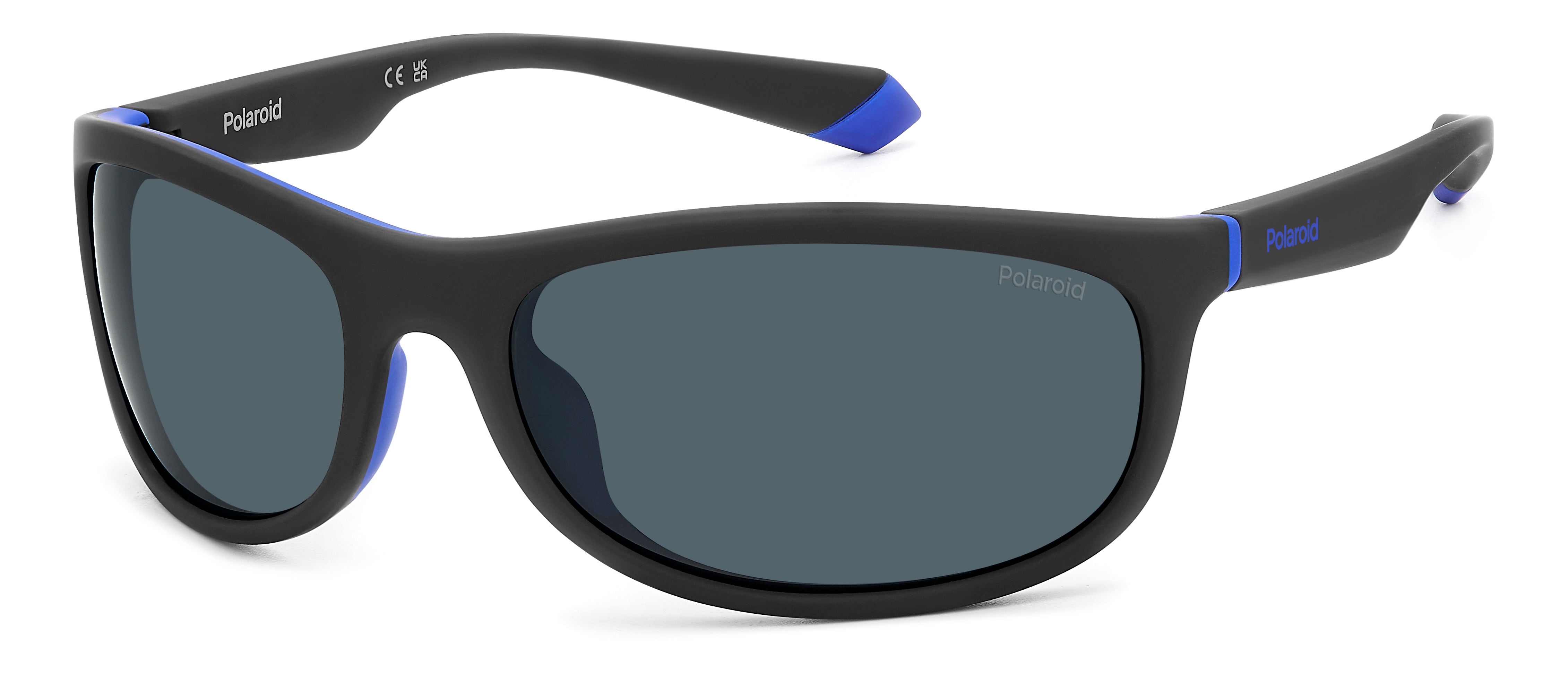 Polaroid Unisex Polaroid PLD 2154/S 0VK/C3 Occhiali da sole Gomma Nero Grigio Avvolgente Polarizzata