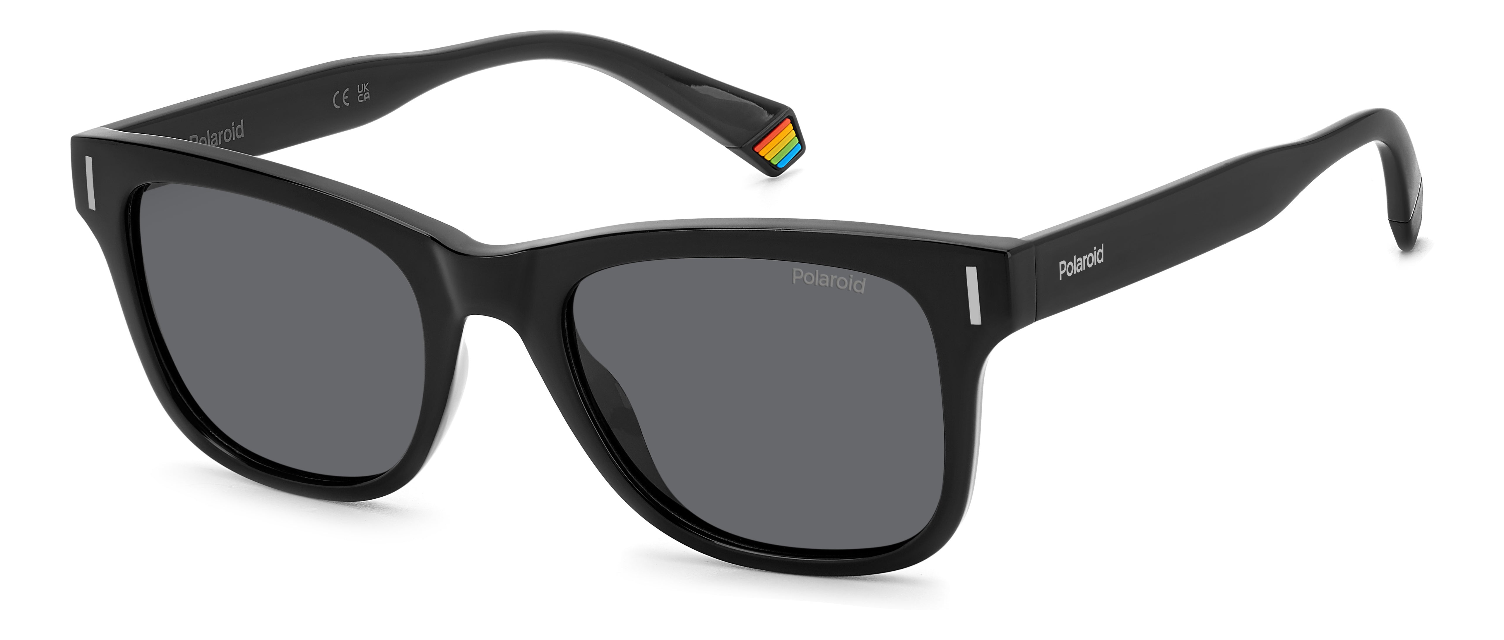 Polaroid Unisex Polaroid PLD 6206/S 807/M9 Occhiali da sole Policarbonato Nero Grigio Squadrata Polarizzata