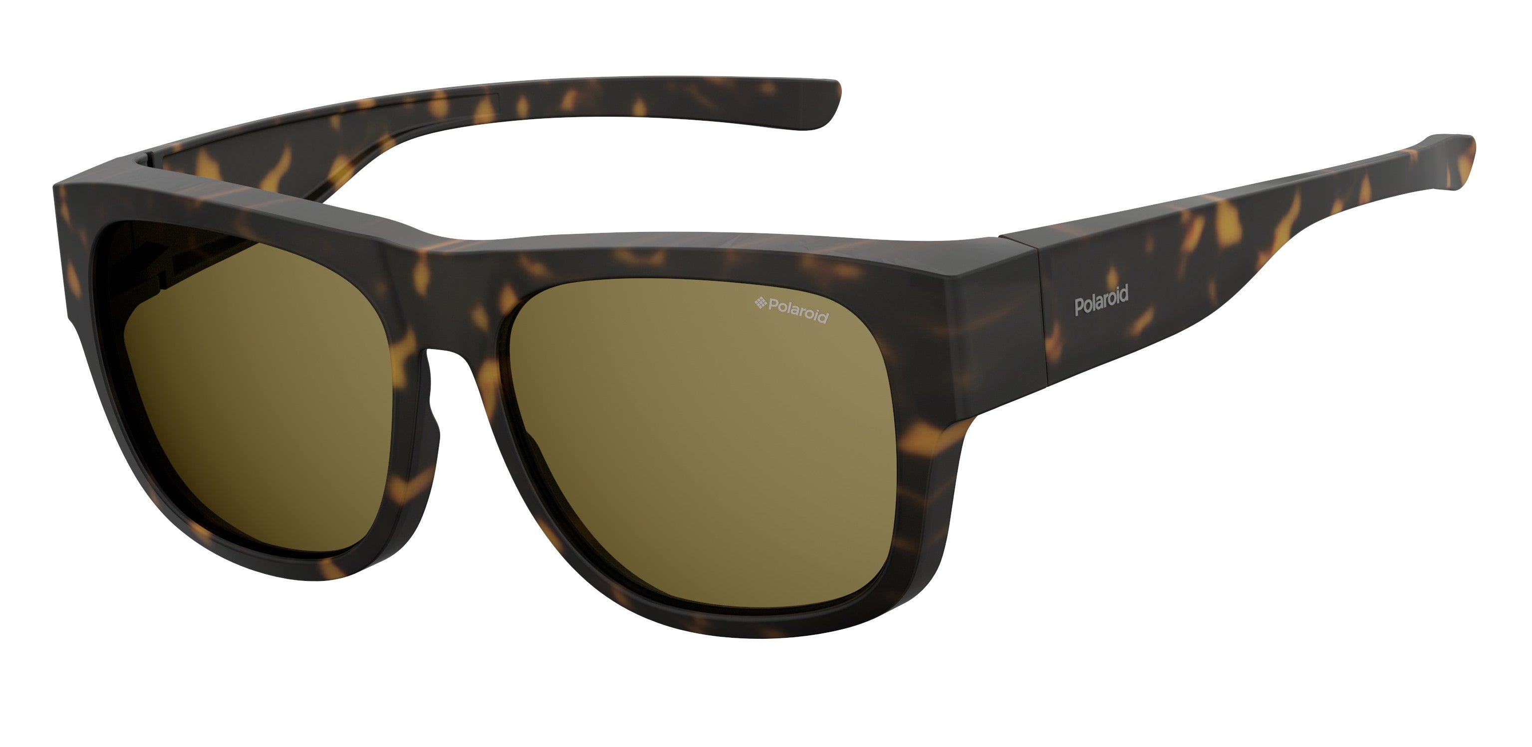 Polaroid Unisex Polaroid PLD 9010/S N9P/SP Occhiali da sole Plastica Havana Squadrata Polarizzata
