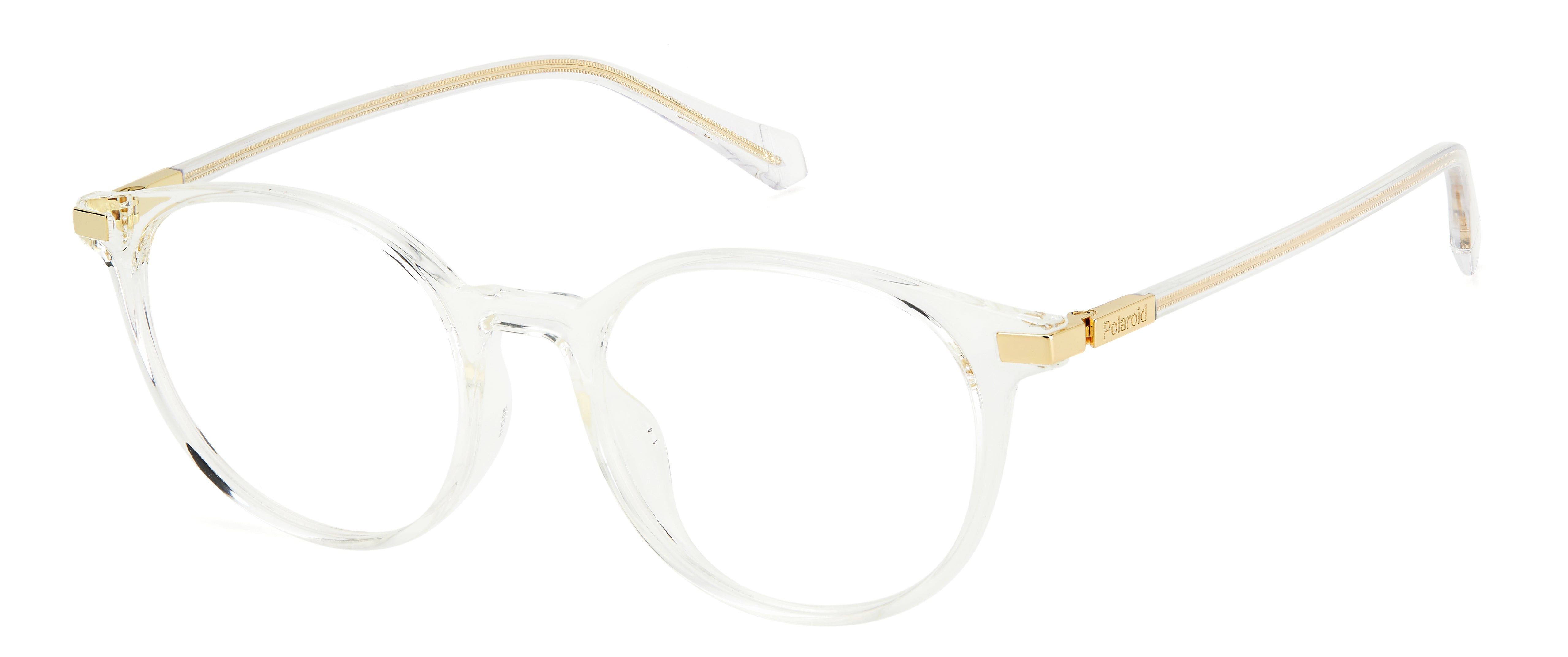 Polaroid Unisex Polaroid PLD D461/G 900 Montature da vista Acetato Cristallo Rotonda