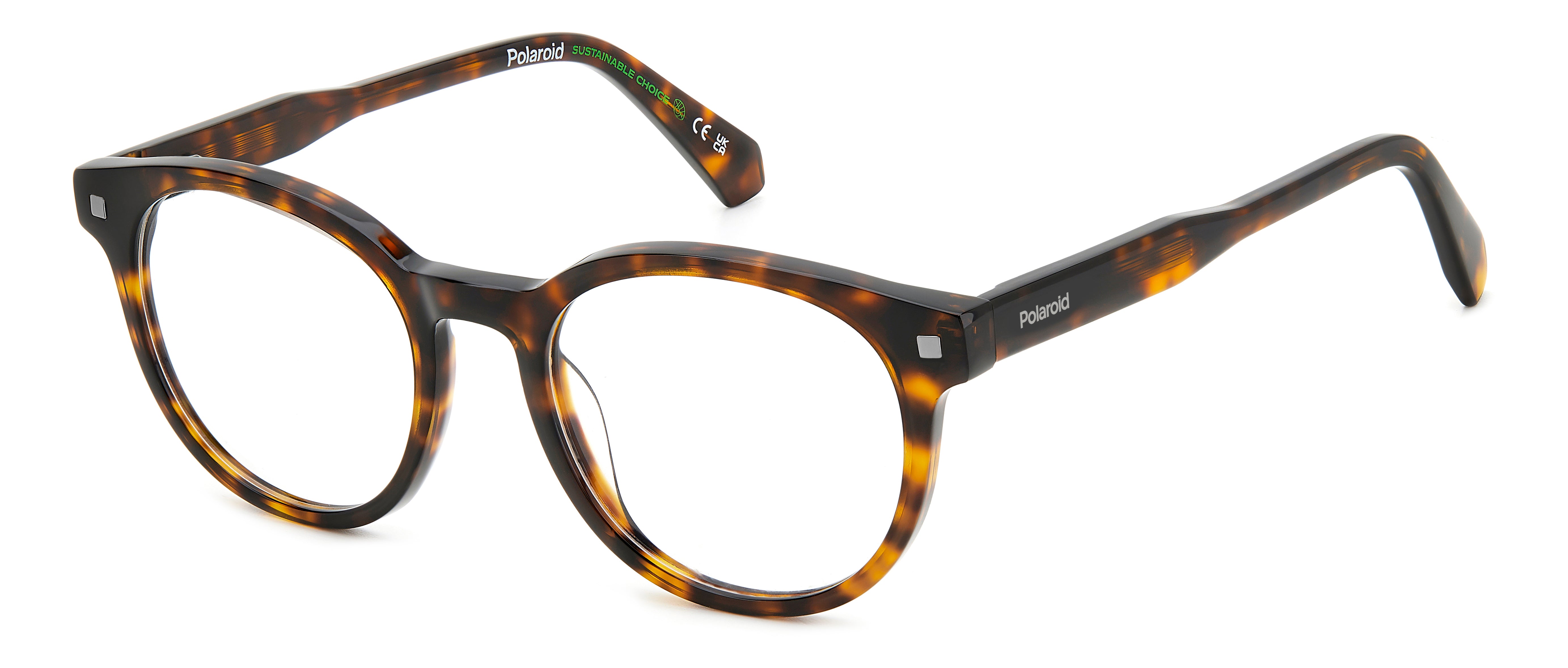 Polaroid Unisex Polaroid PLD D519 086 Montature da vista Bio-acetato Havana Pantos
