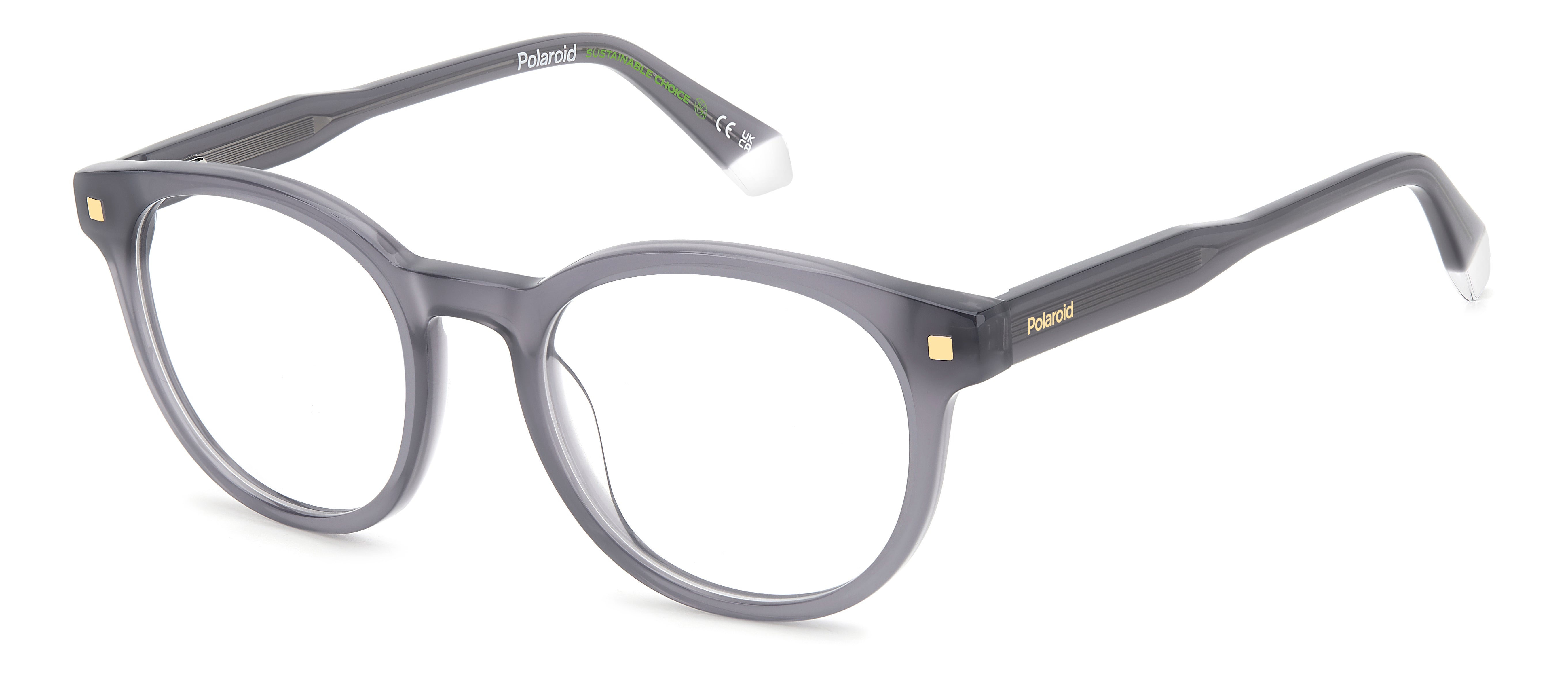 Polaroid Unisex Polaroid PLD D519 KB7 Montature da vista Bio-acetato Grigio Pantos