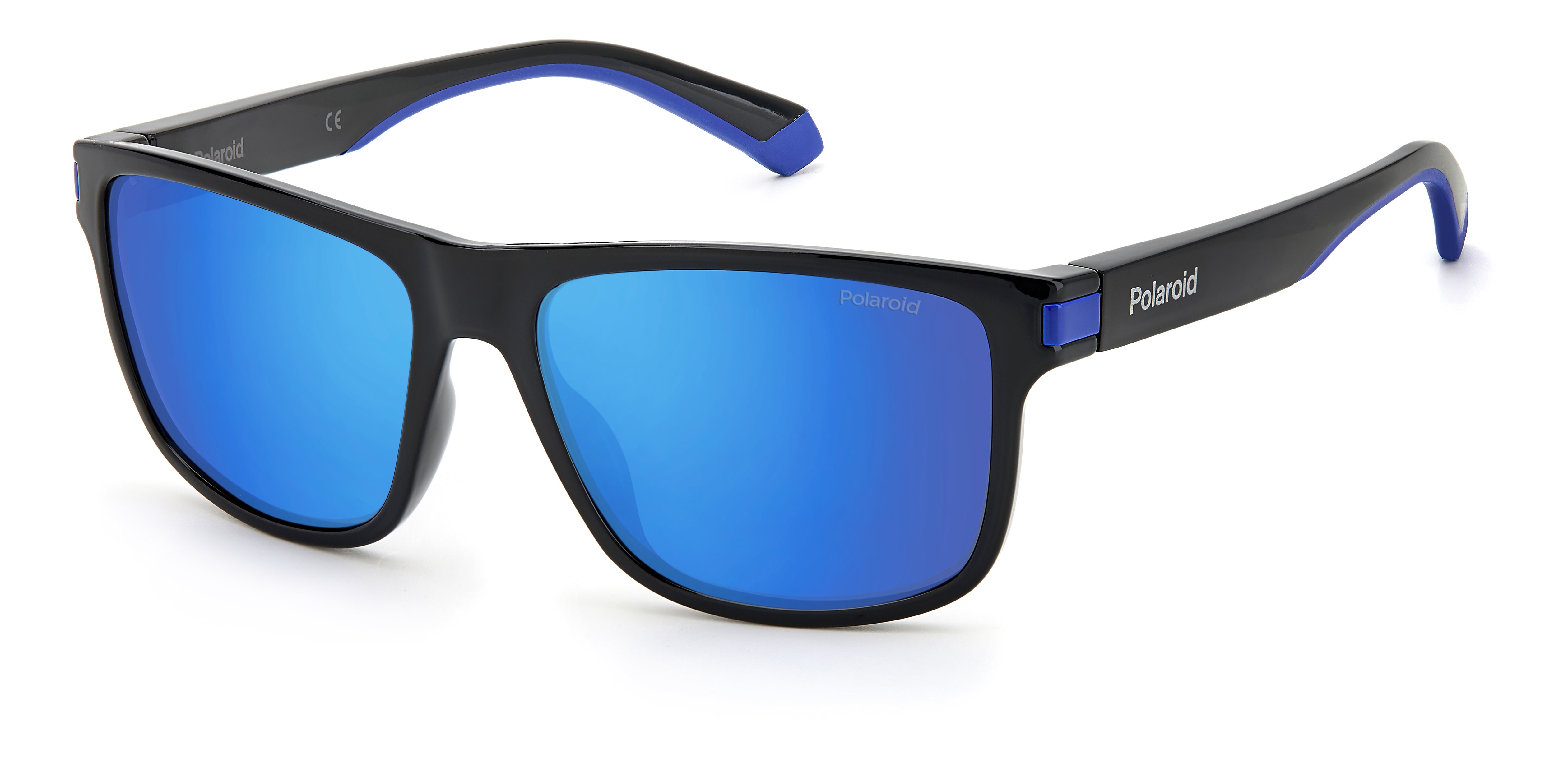 Polaroid Uomo Polaroid PLD 2123/S D51/5X Occhiali da sole Plastica Nero Blu Squadrata Specchiato Polaroid Uomo Polaroid PLD 2123/S D51/5X Occhiali da sole Plastica Nero Blu Squadrata Specchiato