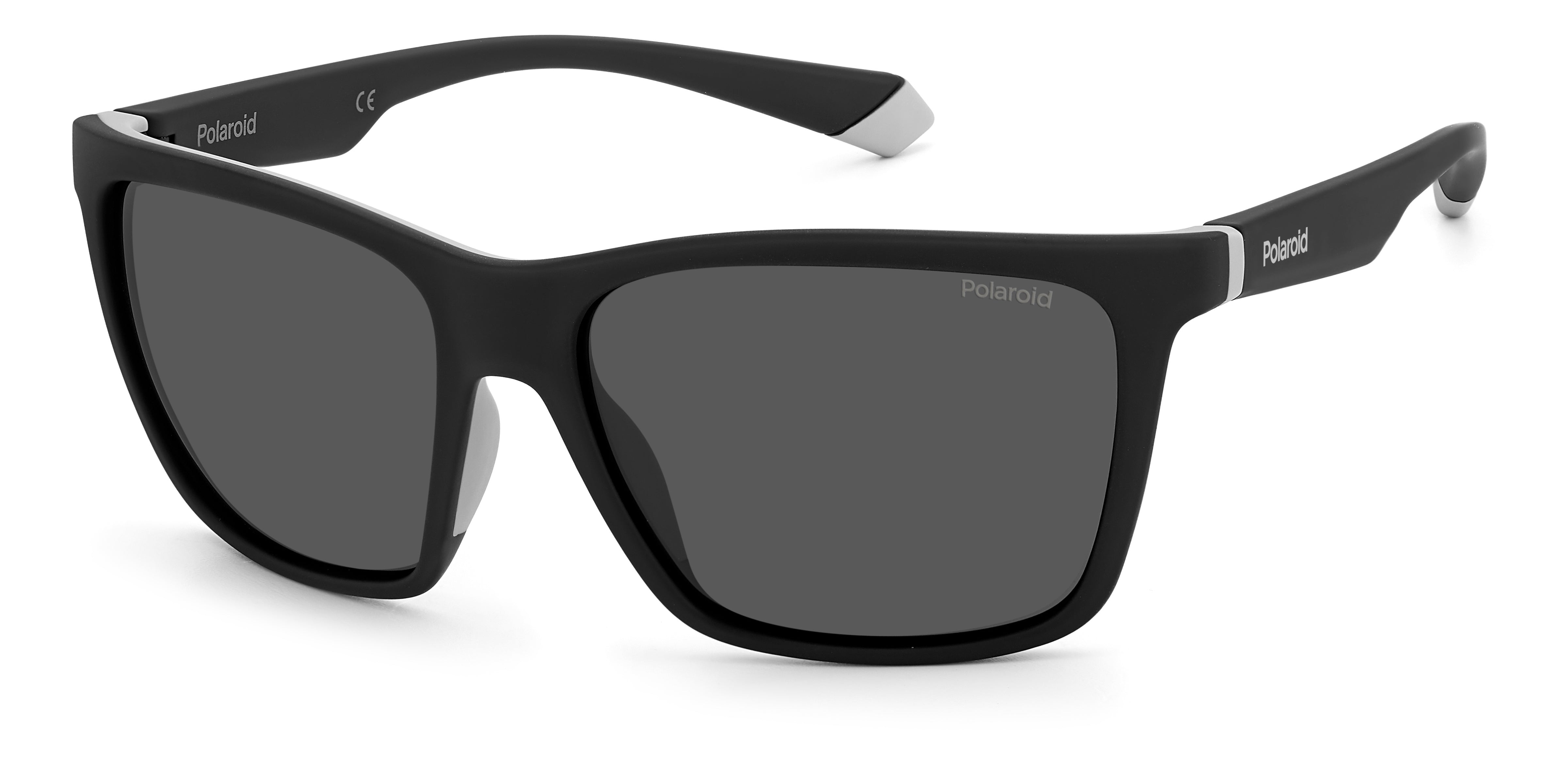 Polaroid Uomo Polaroid PLD 2126/S 08A/M9 Occhiali da sole Plastica Nero/Grigio Grigio Squadrata