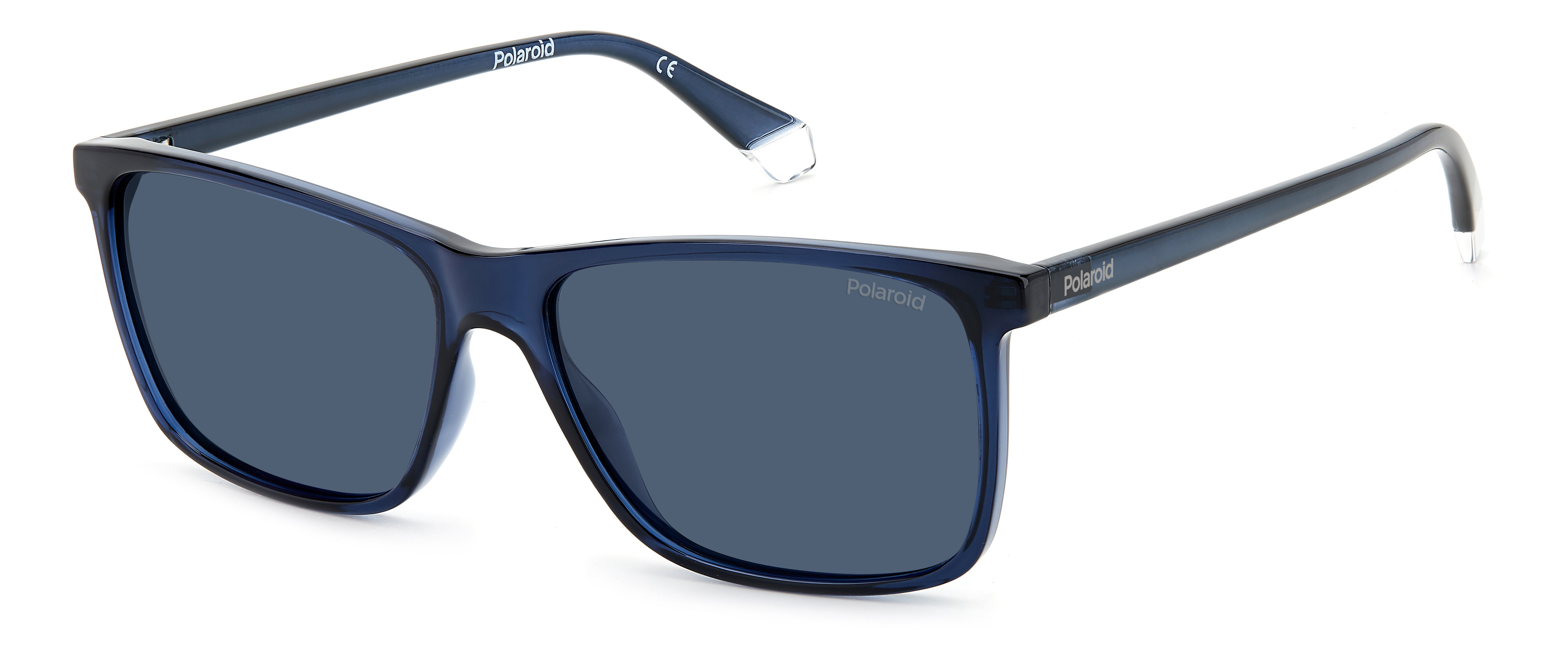 Polaroid Uomo Polaroid PLD 4137/S PJP/C3 Occhiali da sole Plastica Blu Multicolore Squadrata Polarizzata