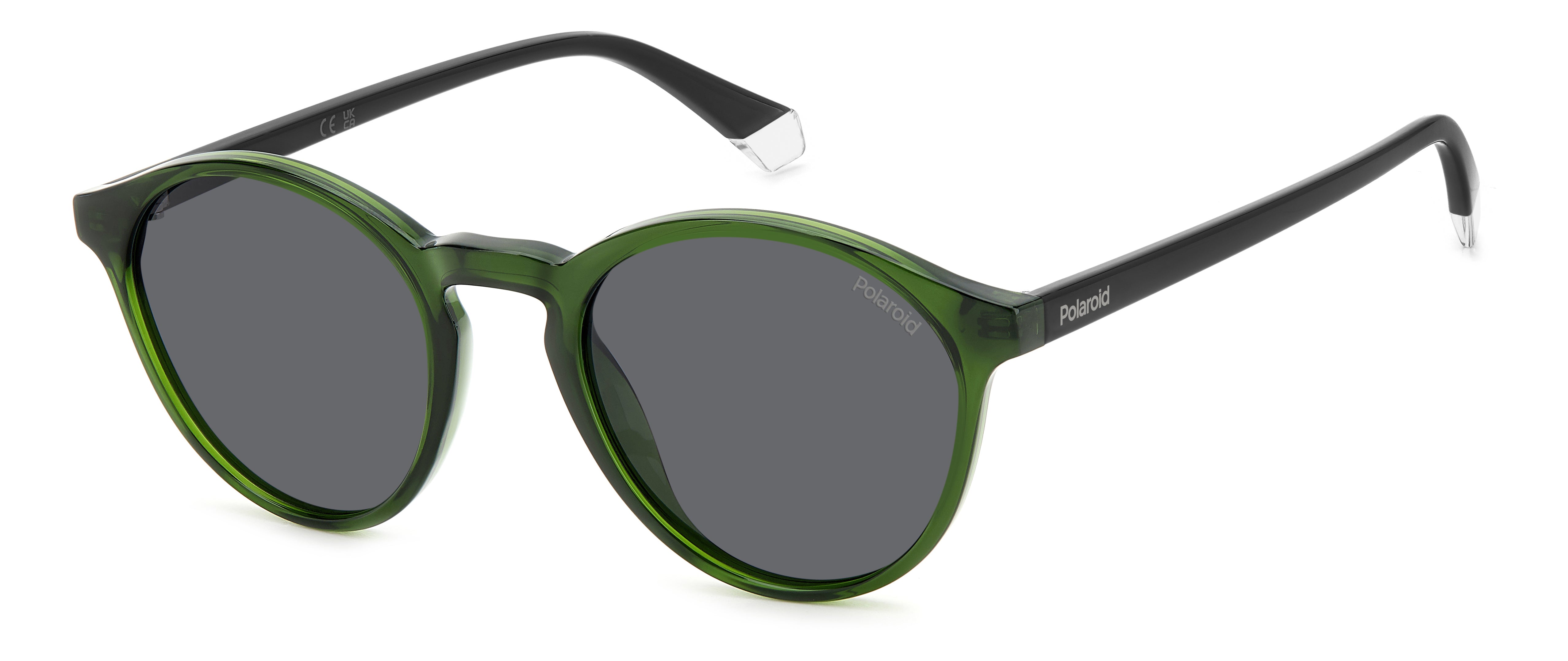 Polaroid Uomo Polaroid PLD 4153/S 1ED/M9 Occhiali da sole Policarbonato Verde Grigio Rotonda Polarizzata