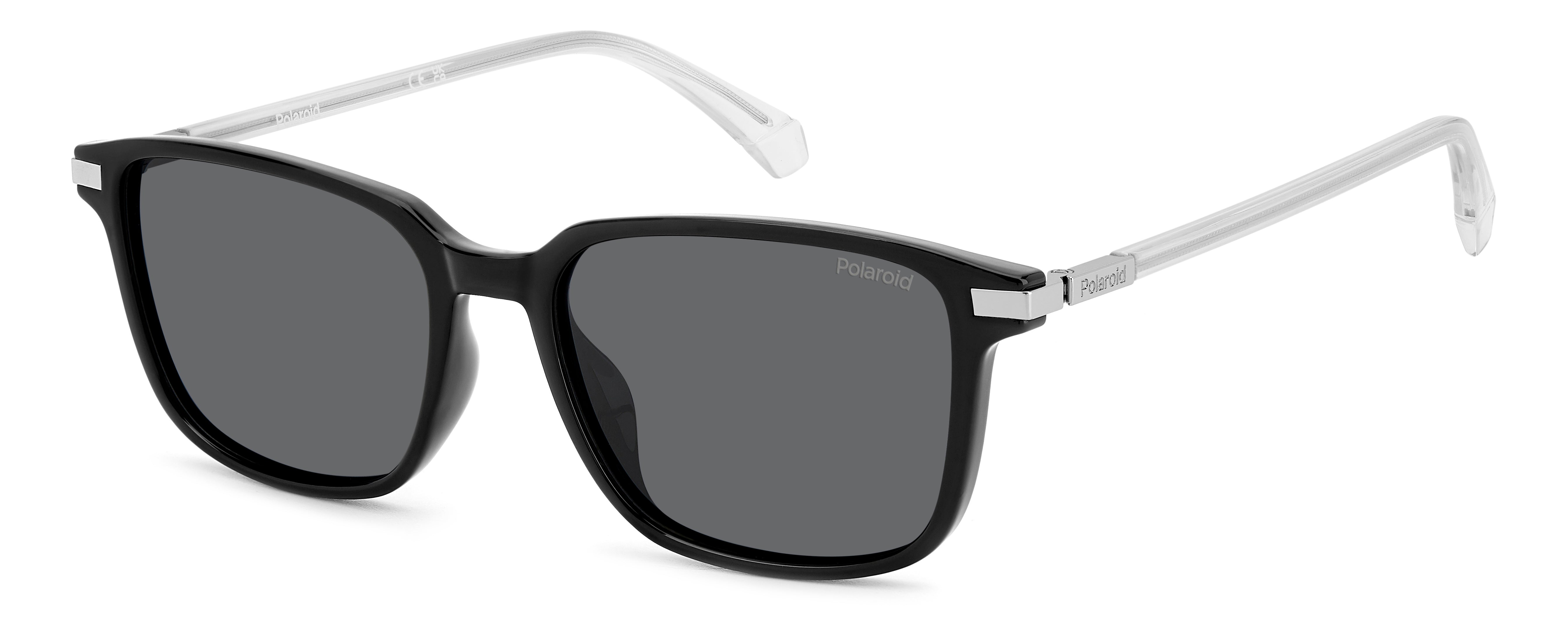 Polaroid Uomo Polaroid PLD 4169/G/S/X 807/M9 Occhiali da sole Policarbonato Nero Grigio Squadrata Polarizzata