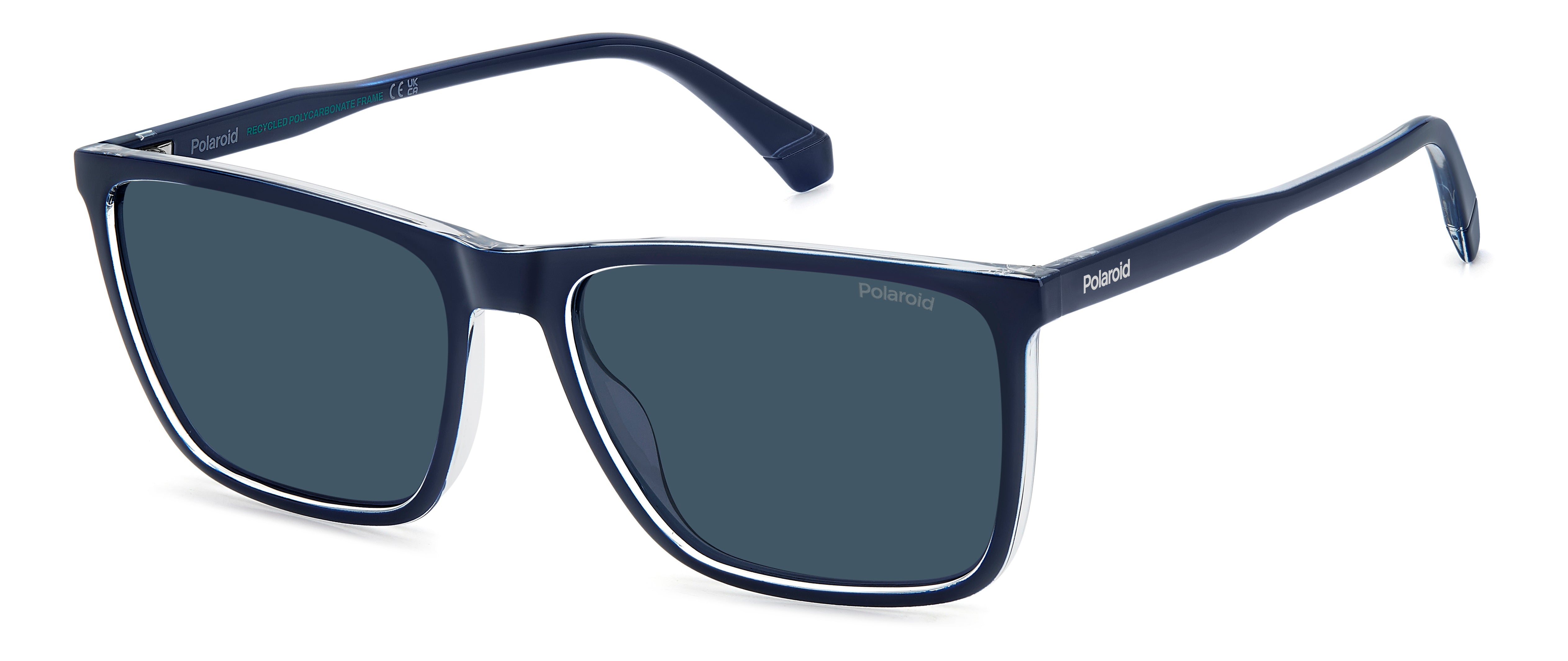 Polaroid Uomo Polaroid PLD 4180/S OXZ/C3 Occhiali da sole Policarbonato Blu Blu Squadrata Polarizzata Polaroid Uomo Polaroid PLD 4180/S OXZ/C3 Occhiali da sole Policarbonato Blu Blu Squadrata Polarizzata