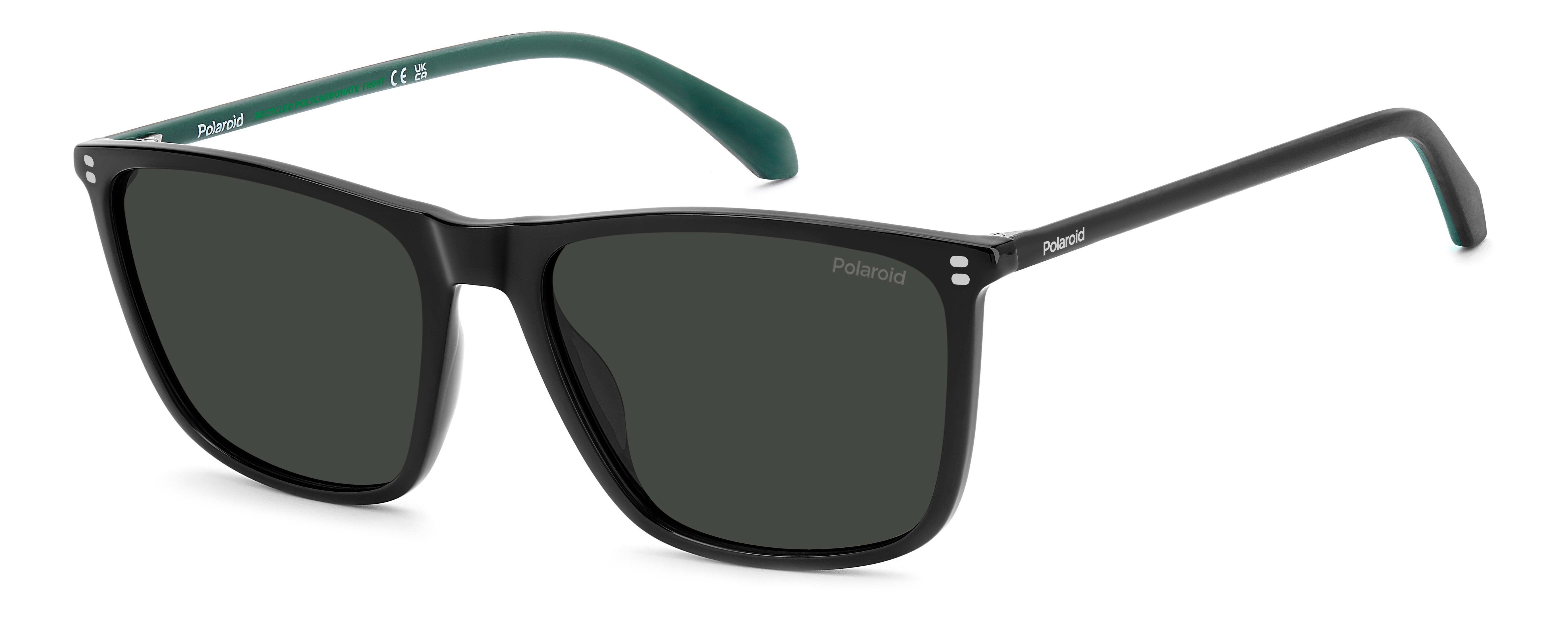 Polaroid Uomo Polaroid PLD 4210/S/X 807/M9 Occhiali da sole Policarbonato Nero Grigio Squadrata Polarizzata