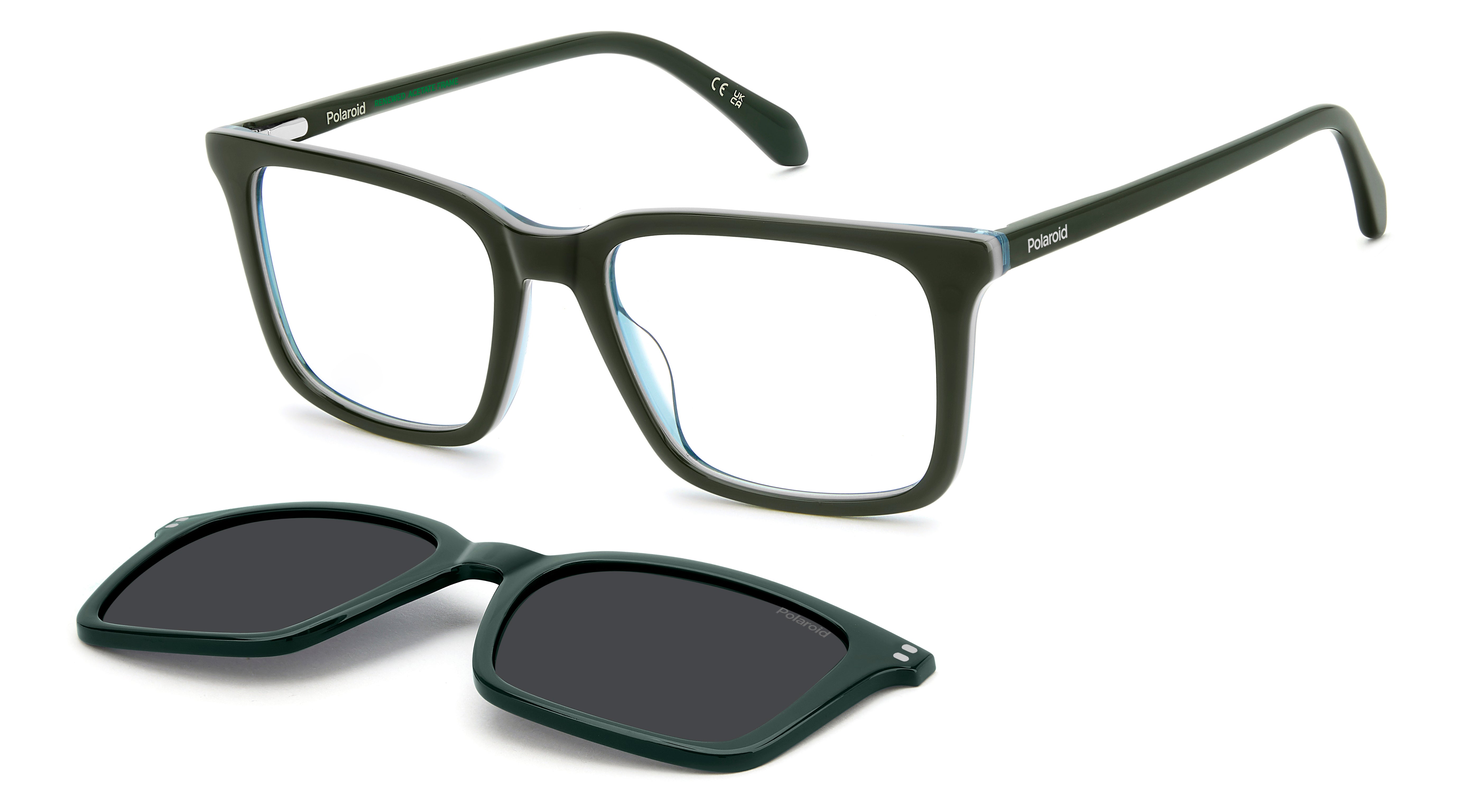 Polaroid Uomo Polaroid PLD D604/C 1ED/M9 Montature da vista Acetato Verde Grigio Squadrata Polarizzata Polaroid Uomo Polaroid PLD D604/C 1ED/M9 Montature da vista Acetato Verde Grigio Squadrata Polarizzata