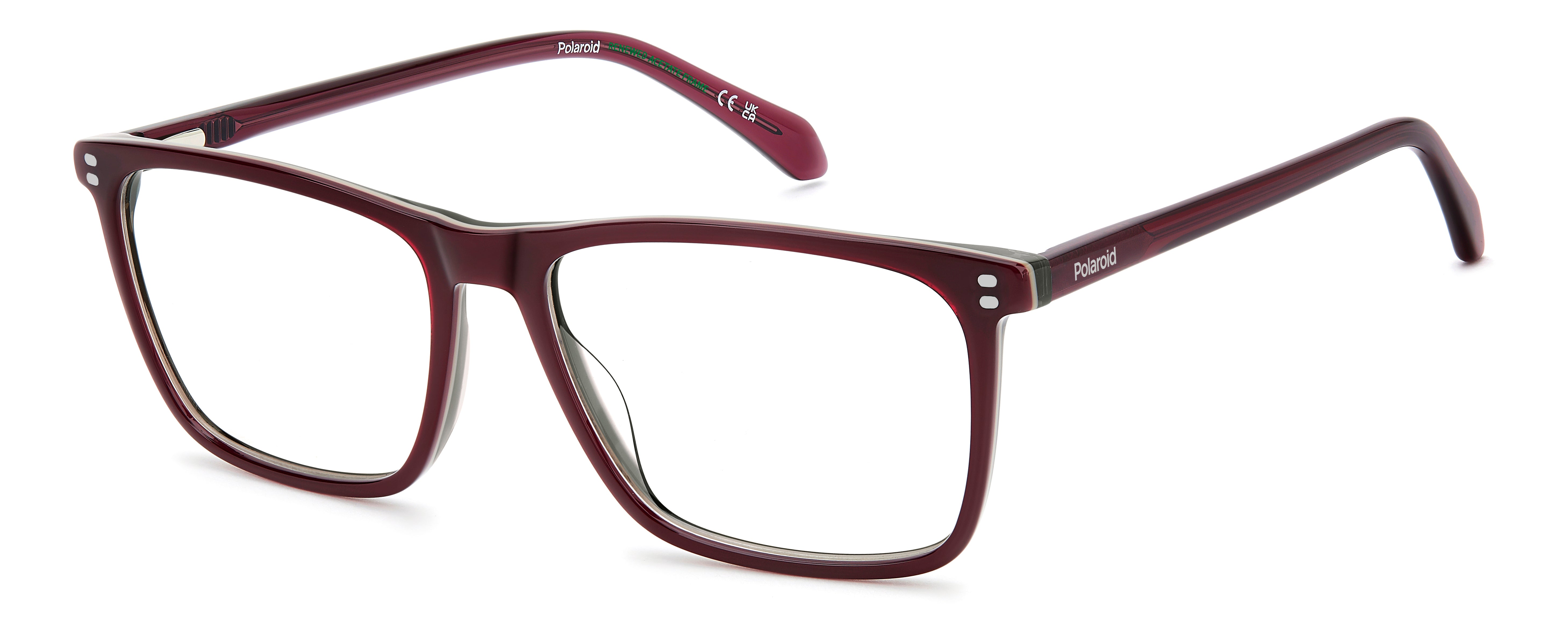 Polaroid Uomo Polaroid PLD D610 LHF Montature da vista Acetato Bordeaux Squadrata Normale Polaroid Uomo Polaroid PLD D610 LHF Montature da vista Acetato Bordeaux Squadrata Normale