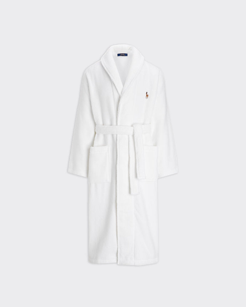 Polo Ralph Lauren Accappatoio Cotton Terry Long Bianco