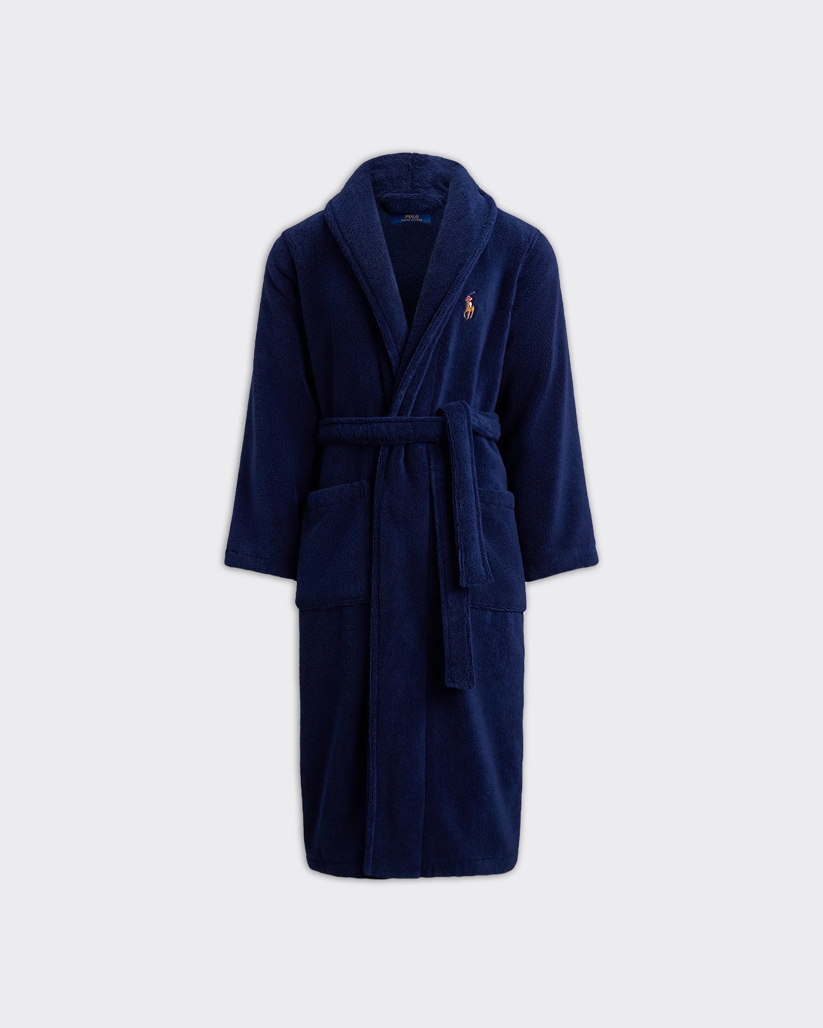 Polo Ralph Lauren Accappatoio Cotton Terry Long Newport Navy