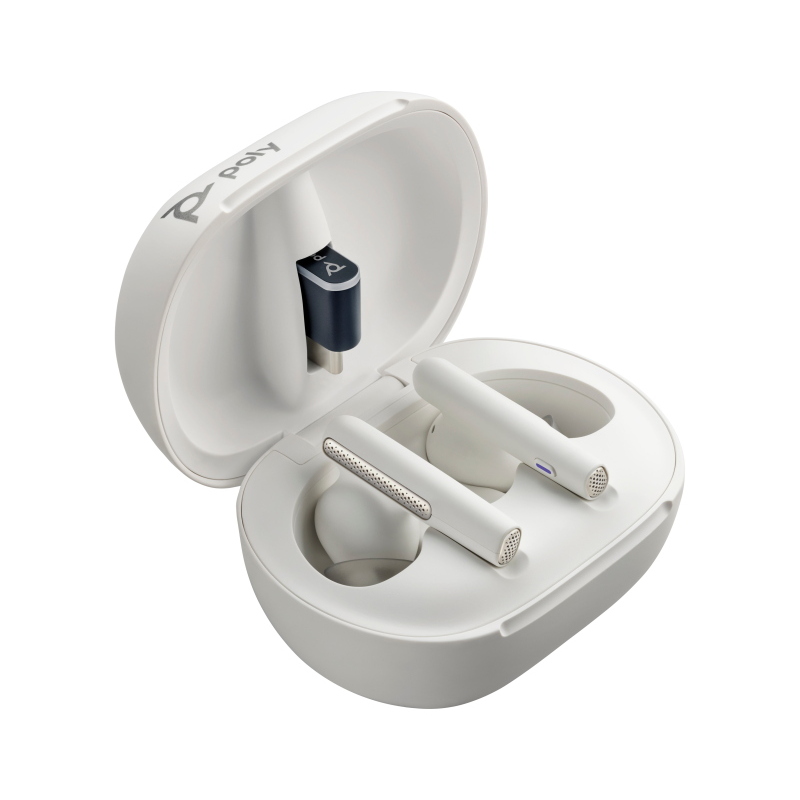 Poly auricolari bianchi voyager free 60/60+ (2 pezzi)