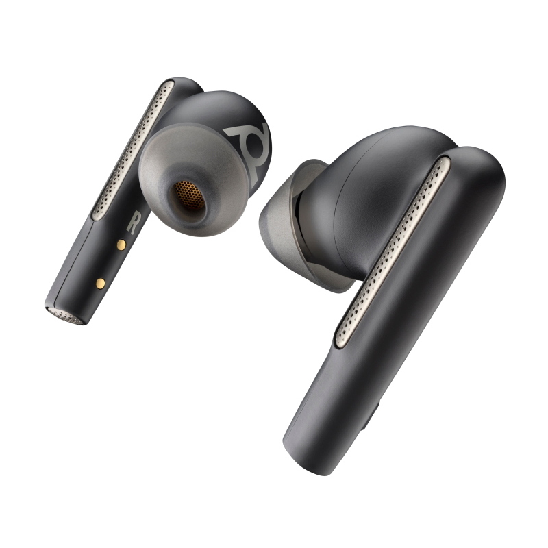 Poly auricolari neri voyager free 60/60+ (2 pezzi)