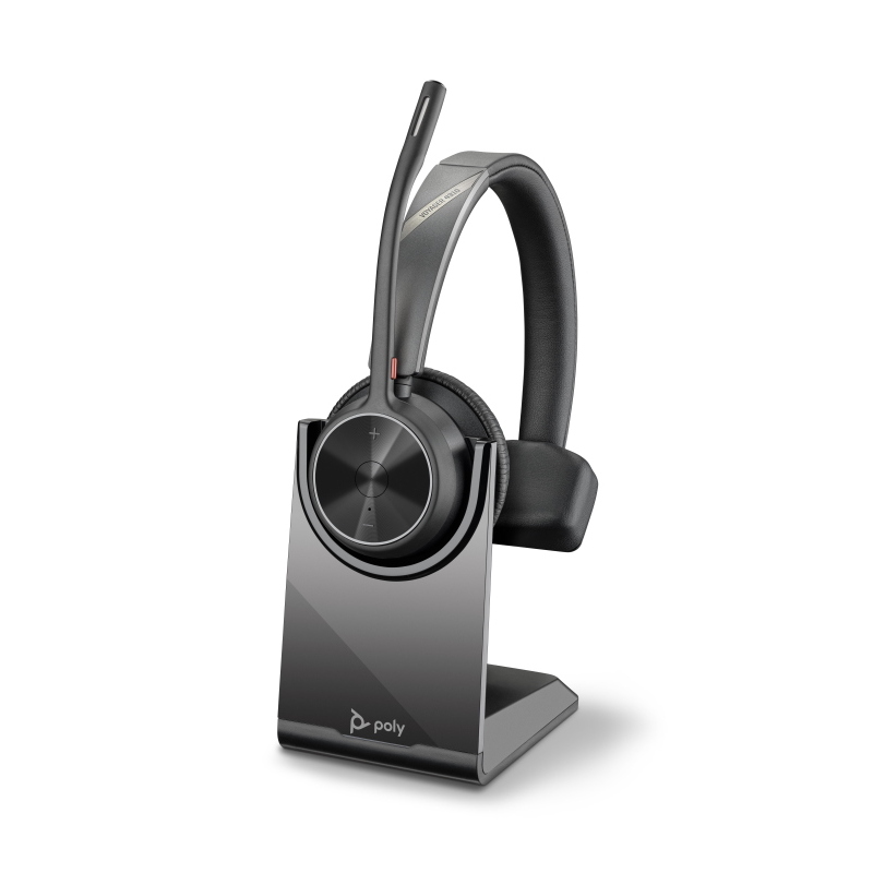 Poly cuffie voyager 4310 usb-c + dongle bt700 + supporto per ricarica